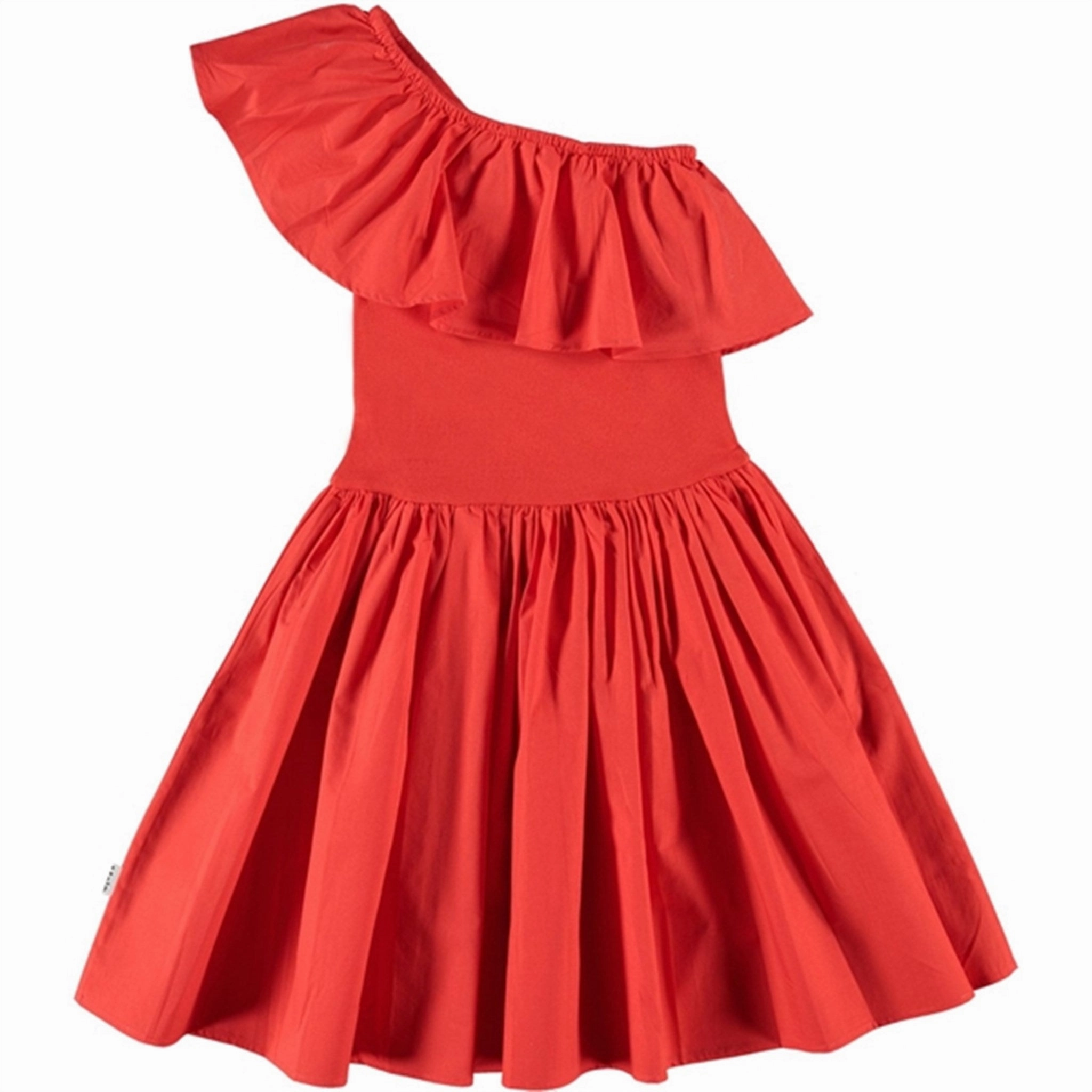 Molo Apple Red Chloey Dress Smooth-Finish Simple Form