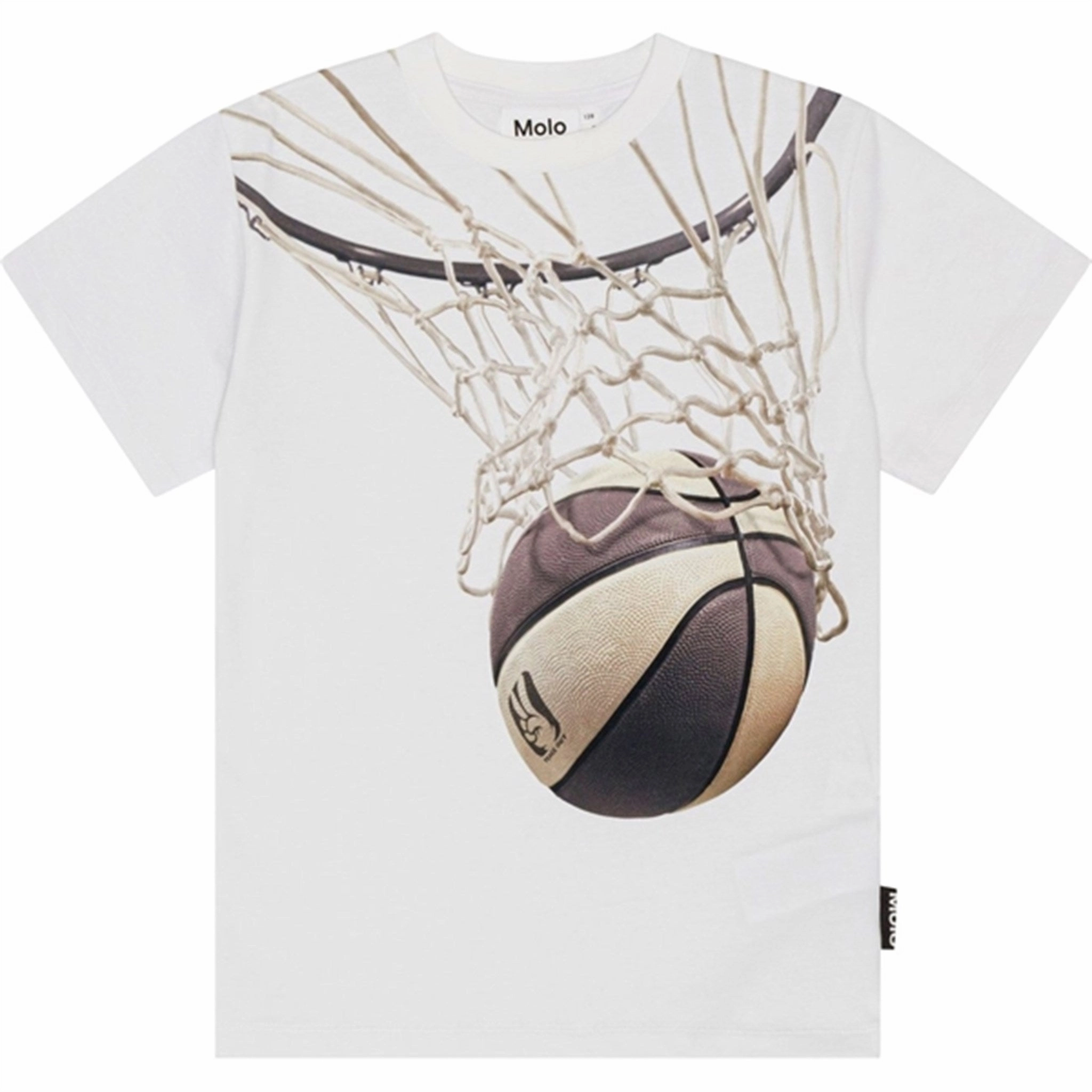 Molo Basket Net Riley T-Shirt Raw Hem Finish Smart Fashion