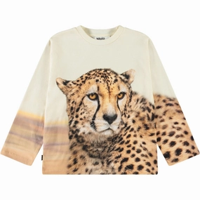 Molo Big Cheetah Light Rollo Blouse Minimalist fashion