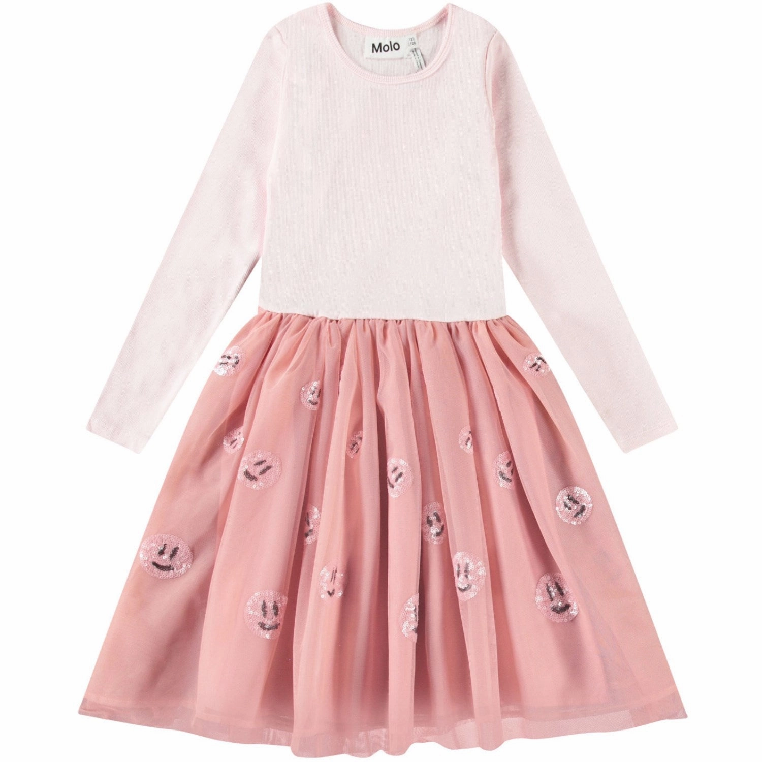 Molo Charlotte Pink Cyrus Dress LS Polished Cut