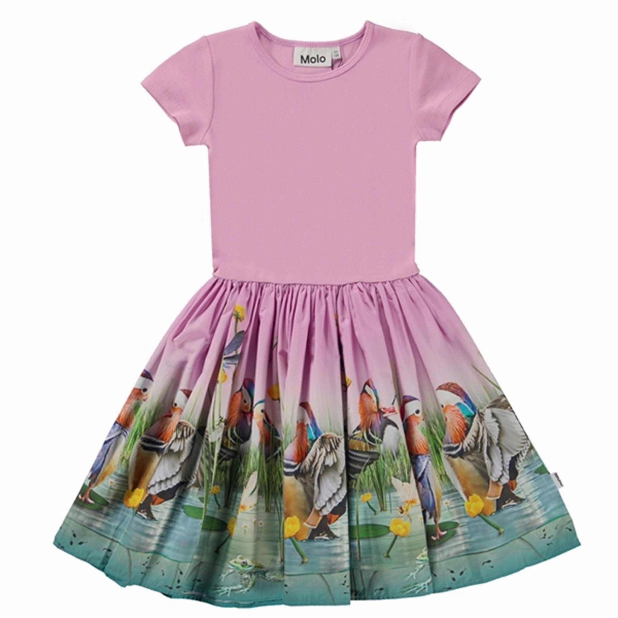 Mermaid-Hem Warm Soft Molo Dashing Ducks Cissa Dress