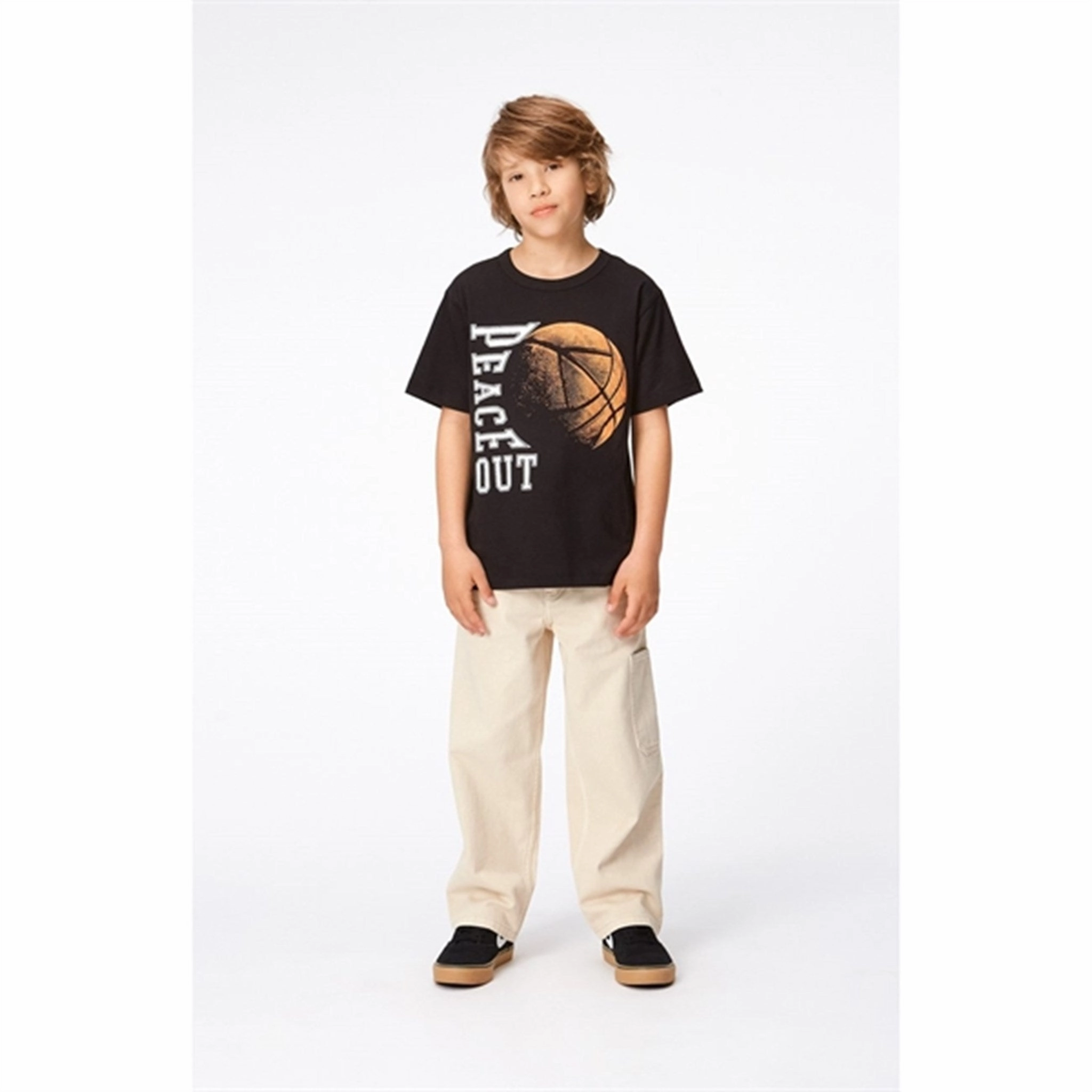 Molo Ember Basket Riley T-Shirt Cashmere combination