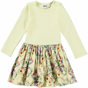 Molo Flower Love Carel LS Dress Airy Fabric
