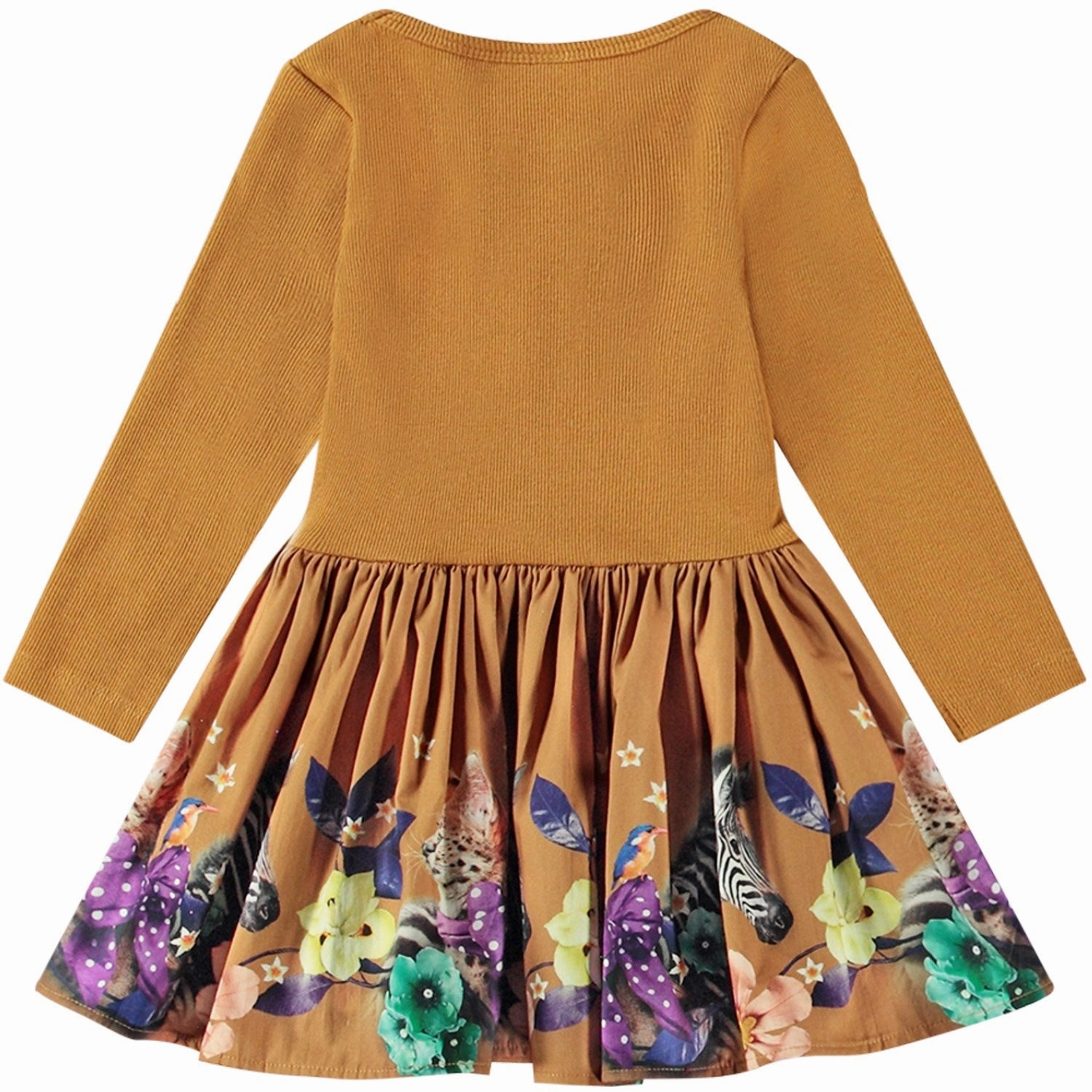 Molo Friendly Zebra Candi Dress Neutral Flow Airy Feel