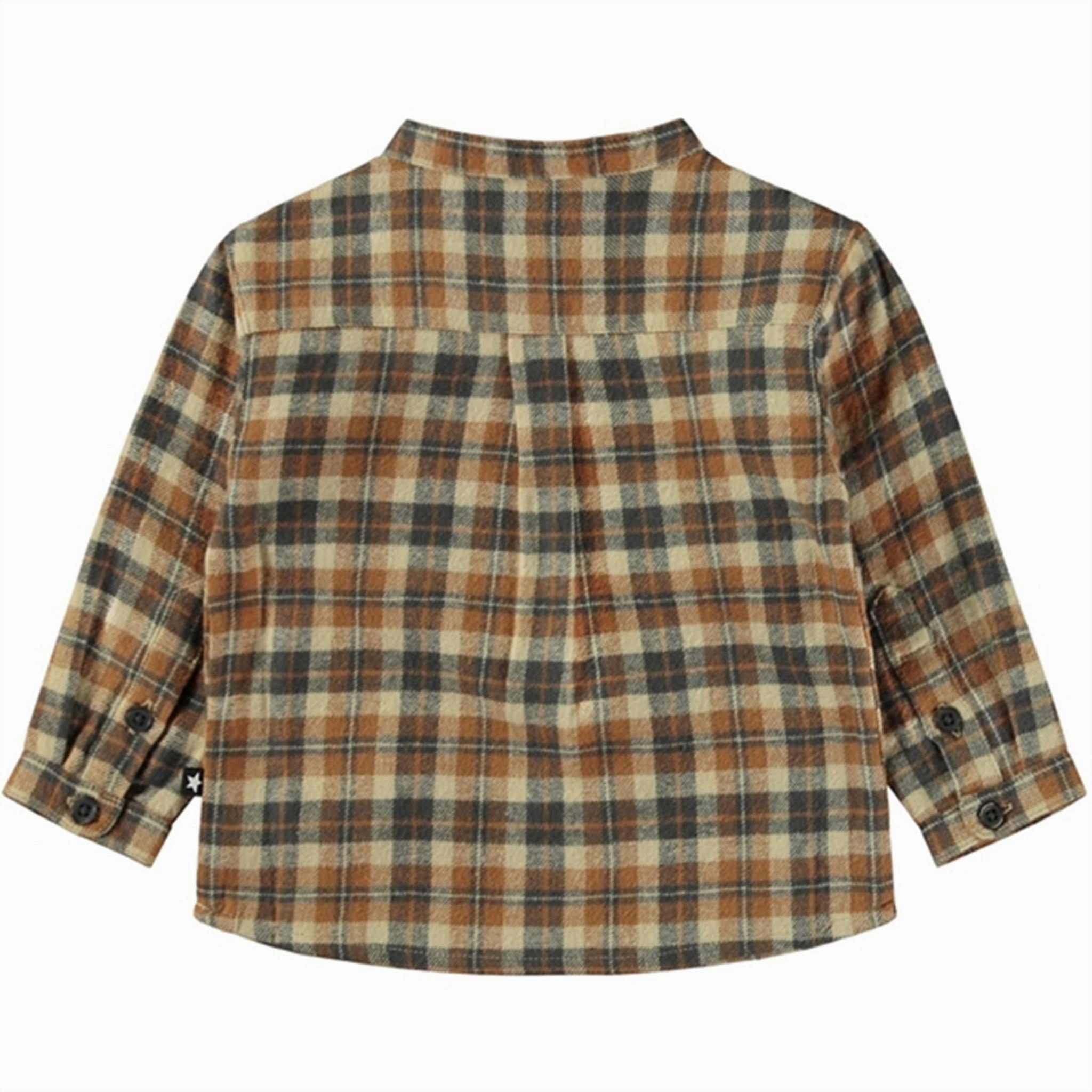 Stylish Design Double Stitched Seams Molo Ground Check Enoz Shirt