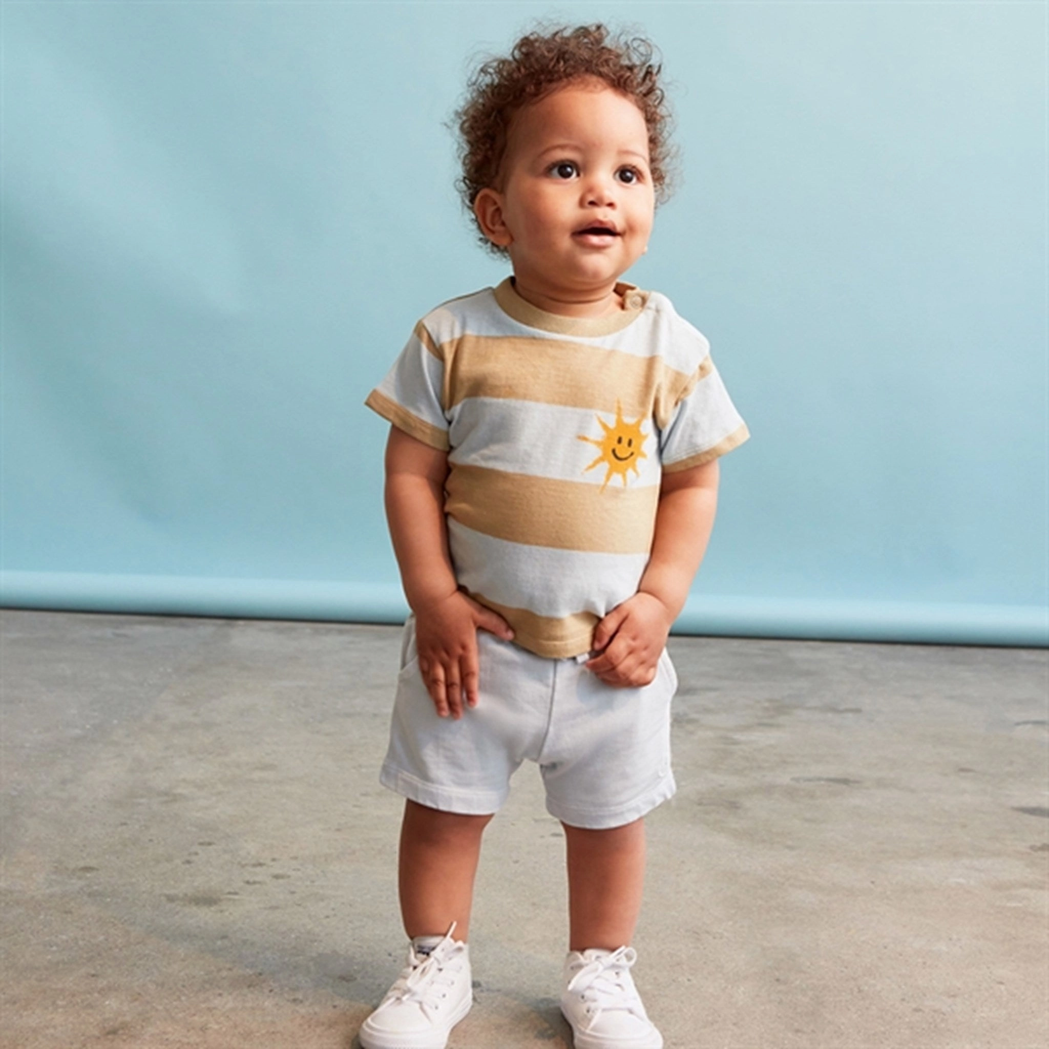 Molo Iced Blue stripe Enzo T-shirt Travel Trend