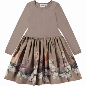 Molo Jasmine Bunnies Casie Dress Basic Warm