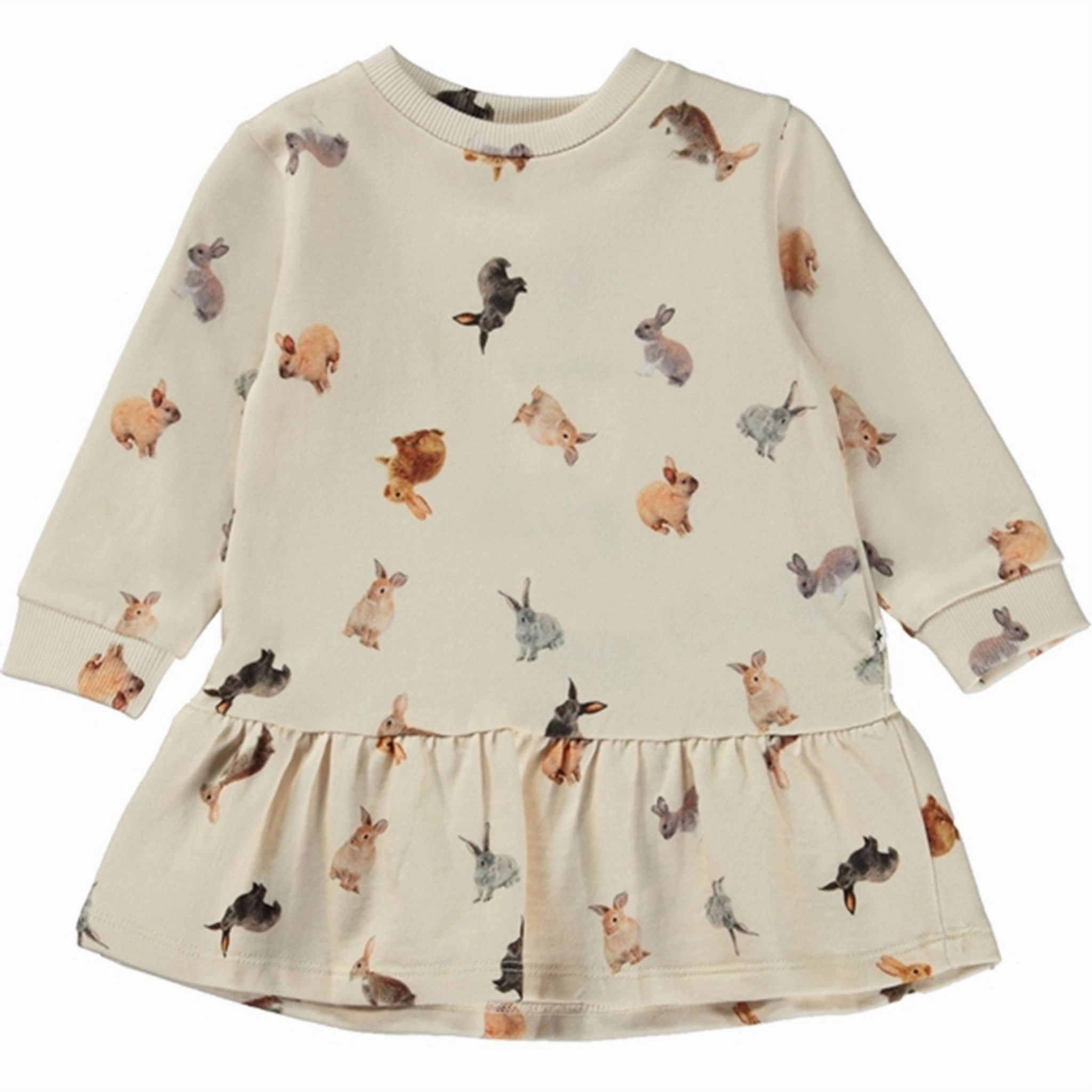 Smooth Outline Versatile Style Wear Molo Jumping Bunnies Calypso Dress