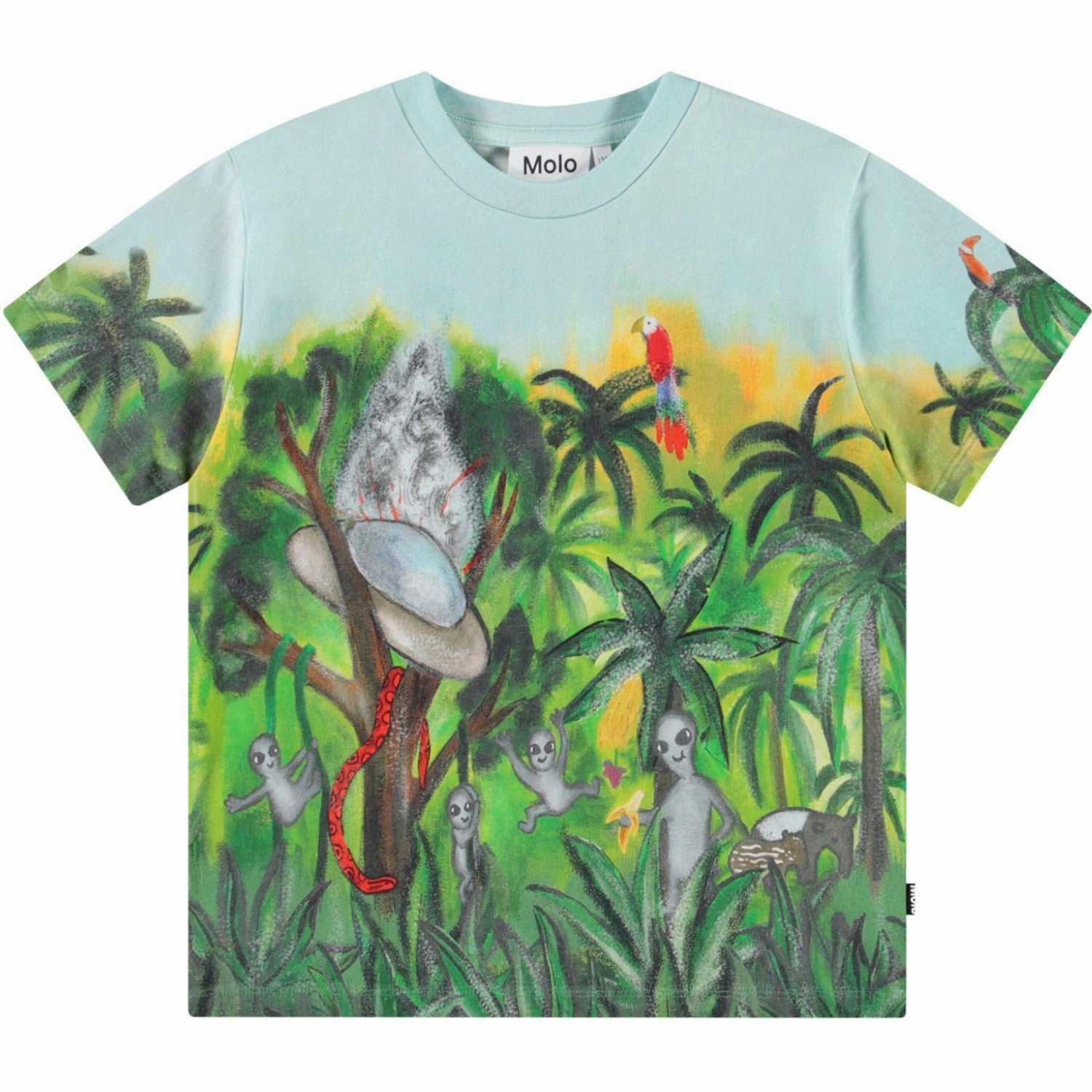 Molo Jungle Visitors Roxo T-Shirt Relaxing Day