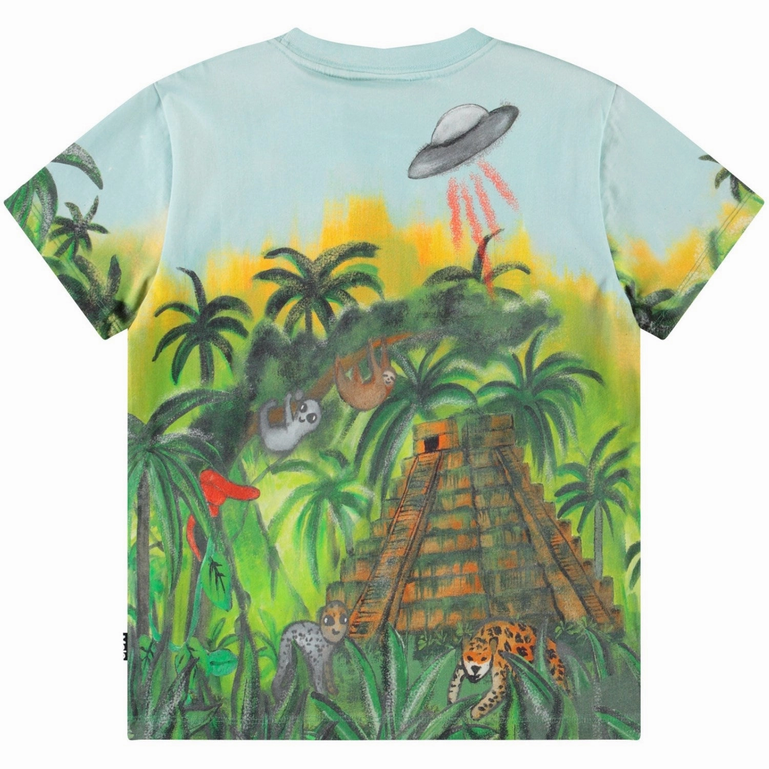 Washable weekday wear Molo Jungle Visitors Roxo T-Shirt