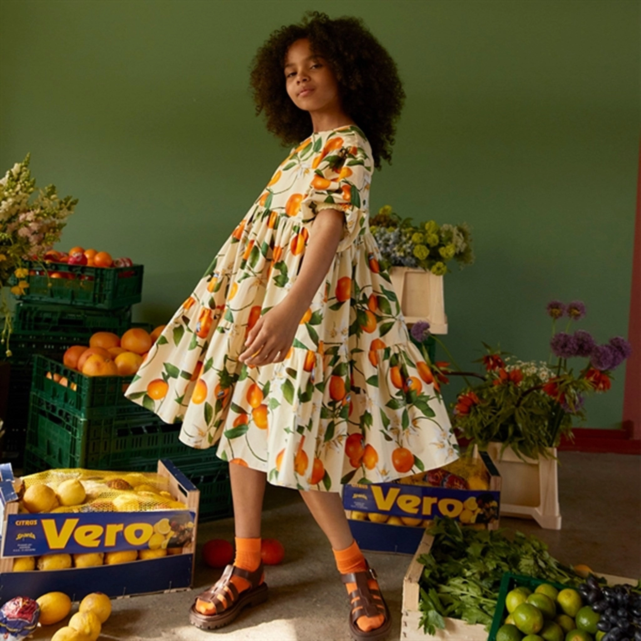 Beach Walk High low hem Molo Mandarins Casta Dress