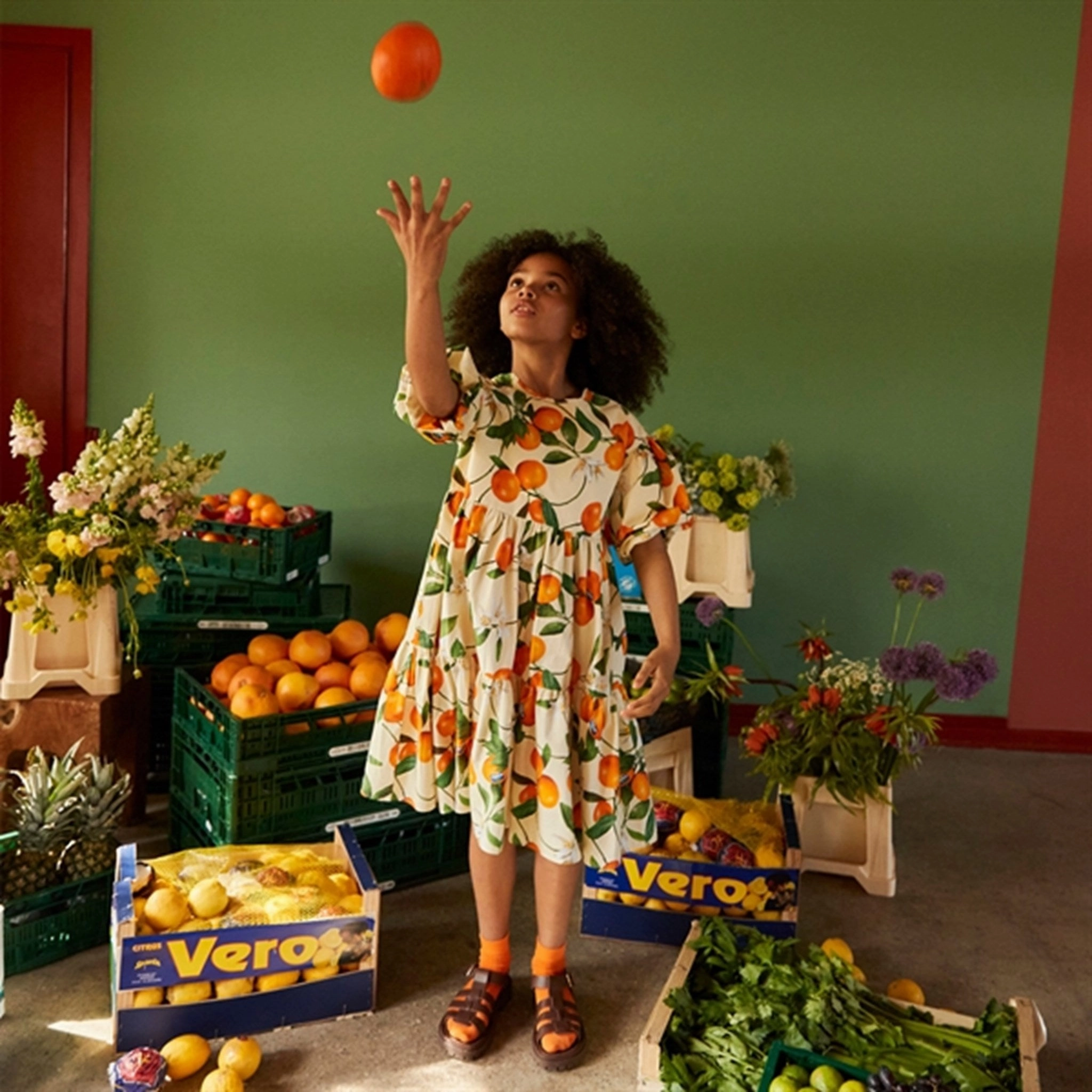 Molo Mandarins Casta Dress Lace Soft Outdoor Style