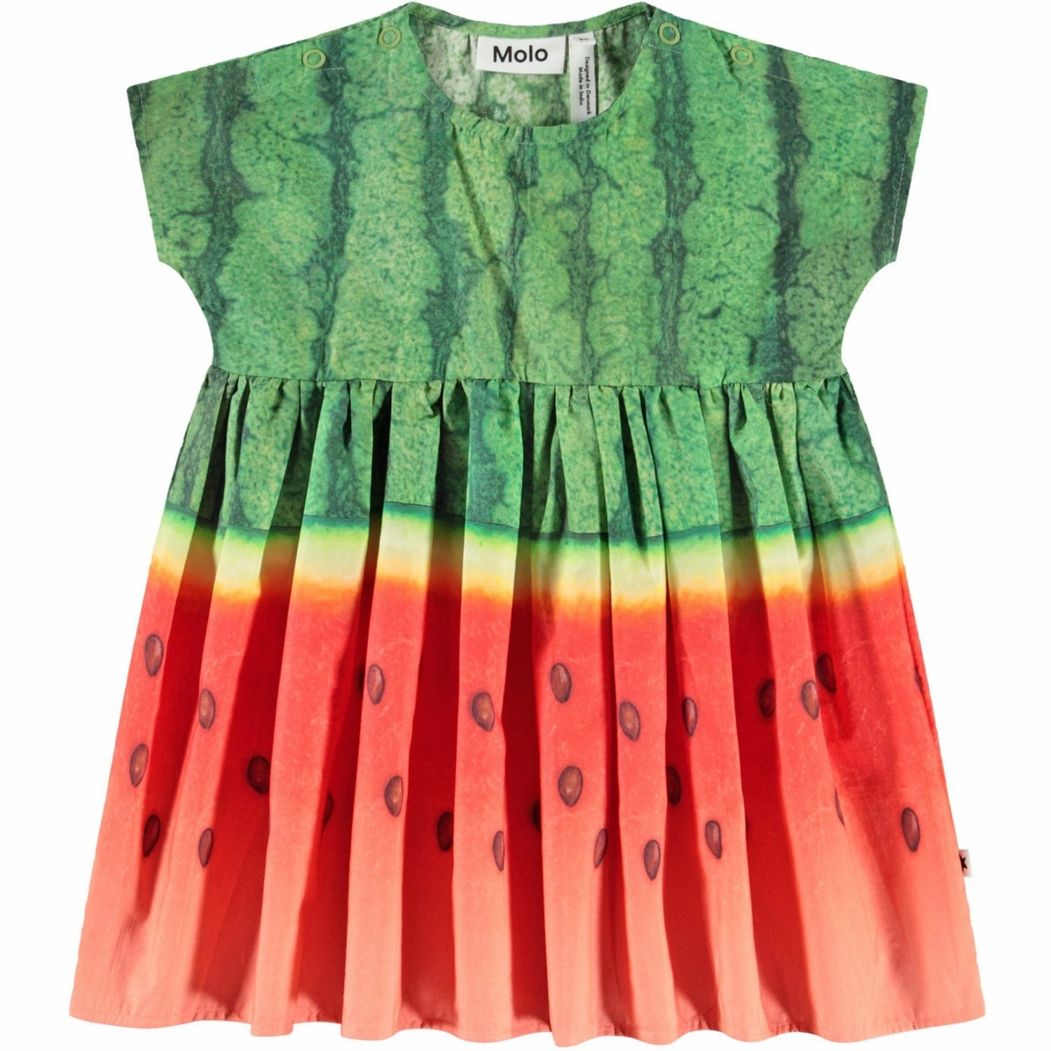 Flowing Texture Molo Melancia Channi Dress SS