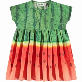 Flowing Texture Molo Melancia Channi Dress SS