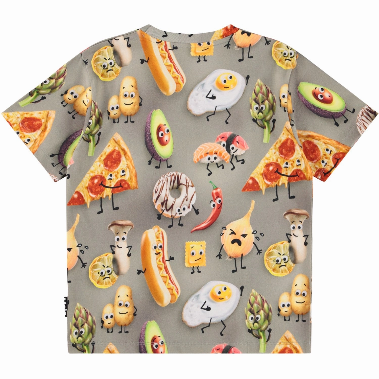 Urban Casual Breathable fabric Molo Moody Foods Riley T-shirt