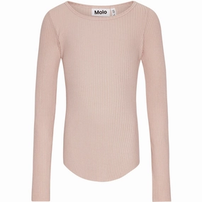 Versatile Piece Durable Buttons Molo Petal Blush Rochelle Ls T-Shirt