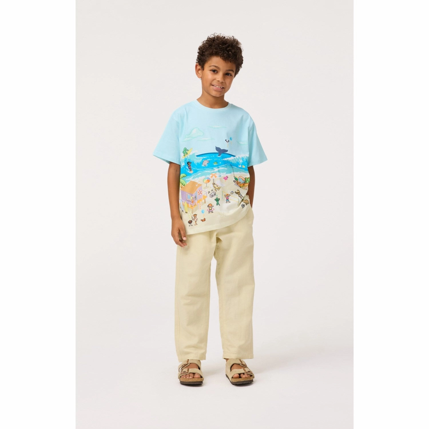 Cozy Apparel Soft and Lightweight Molo Pixel Beach Riley T-Shirt