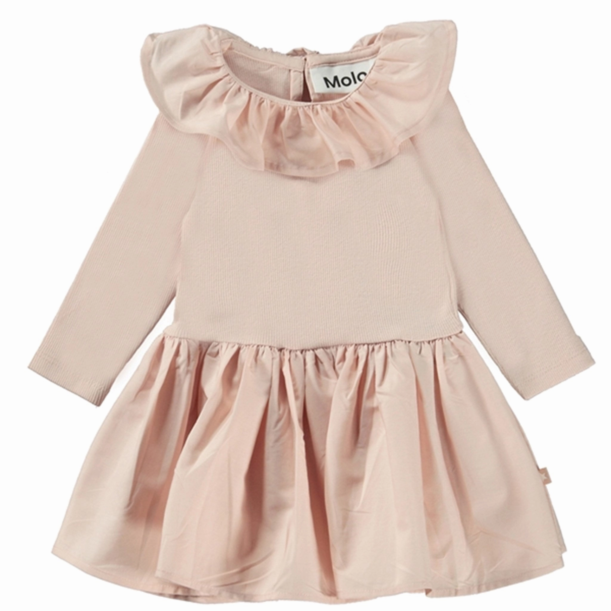 Unique Cut Simple Elegance Molo Powder Crystala Dress