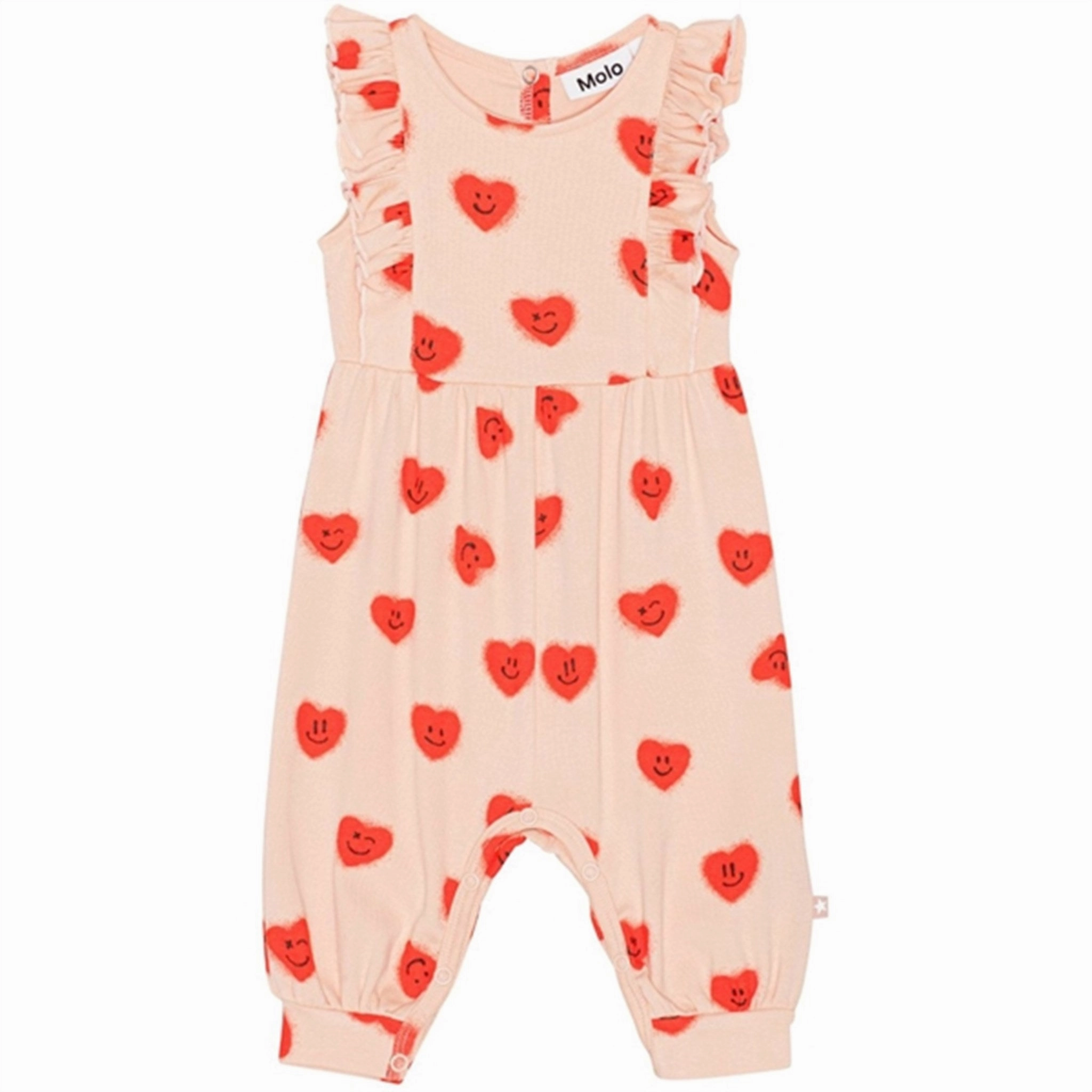 Molo Red Hearts_ Jersey Fallon Short Sleeve Bodysuit Trendy Shopping