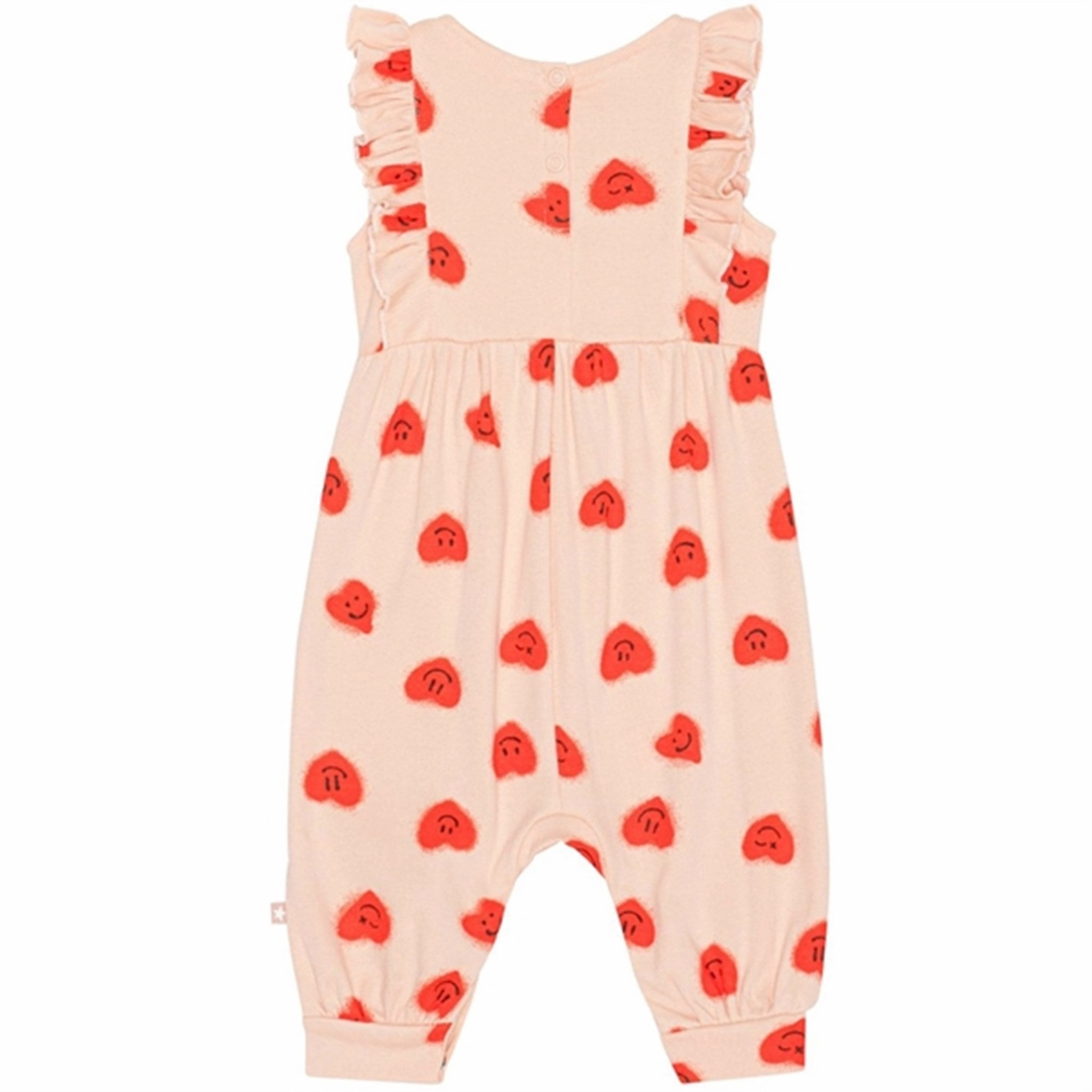 Dynamic New Smart Dancer Molo Red Hearts_ Jersey Fallon Short Sleeve Bodysuit