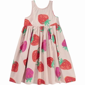 Molo Strawberries Clover Dress Sleek Silhouette All Occasion