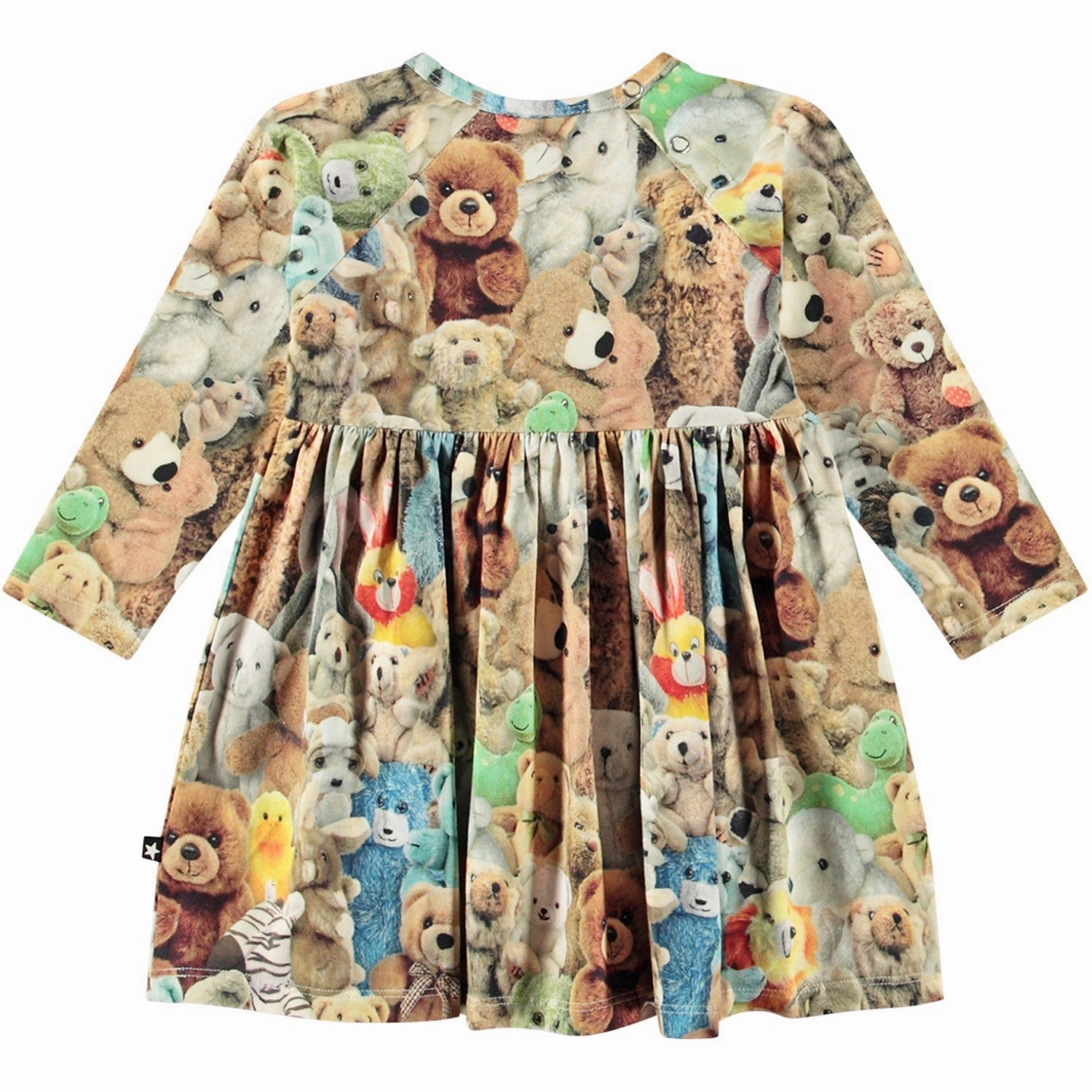 button detail Molo Teddy Friends Charmaine Dress