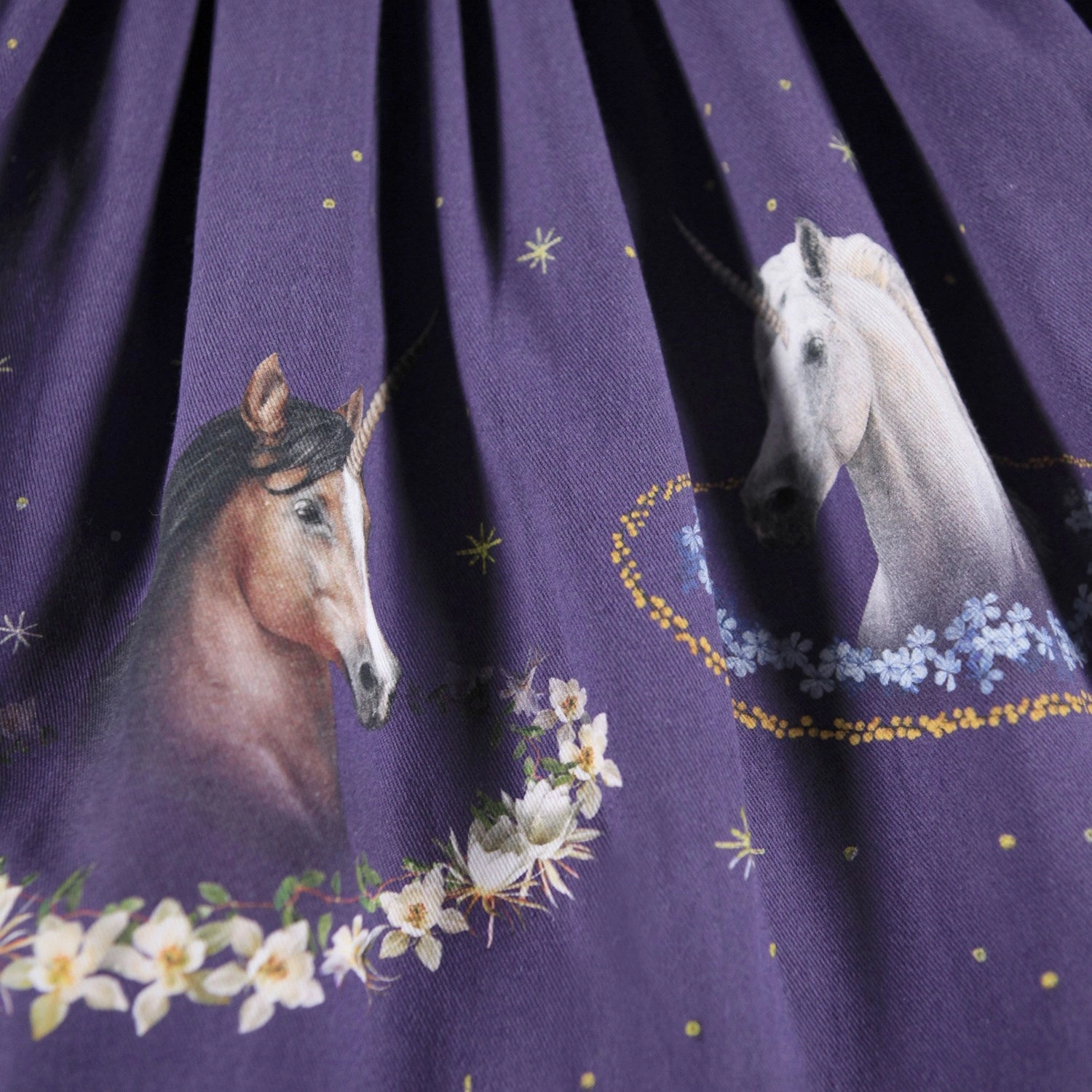 Garden Scene Molo Unicorn Cosmos Casie Warm Dress LS