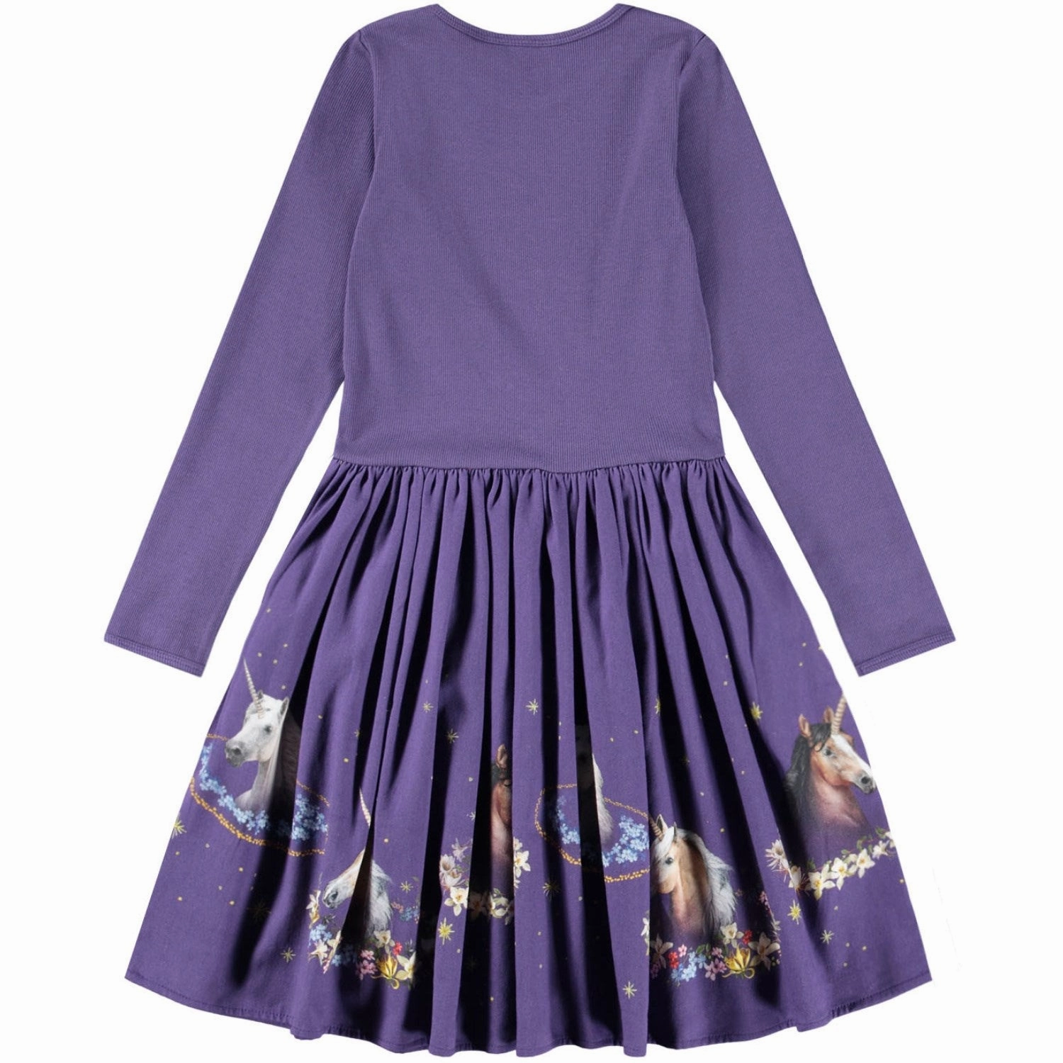 Molo Unicorn Cosmos Casie Warm Dress LS Vibrant color dress