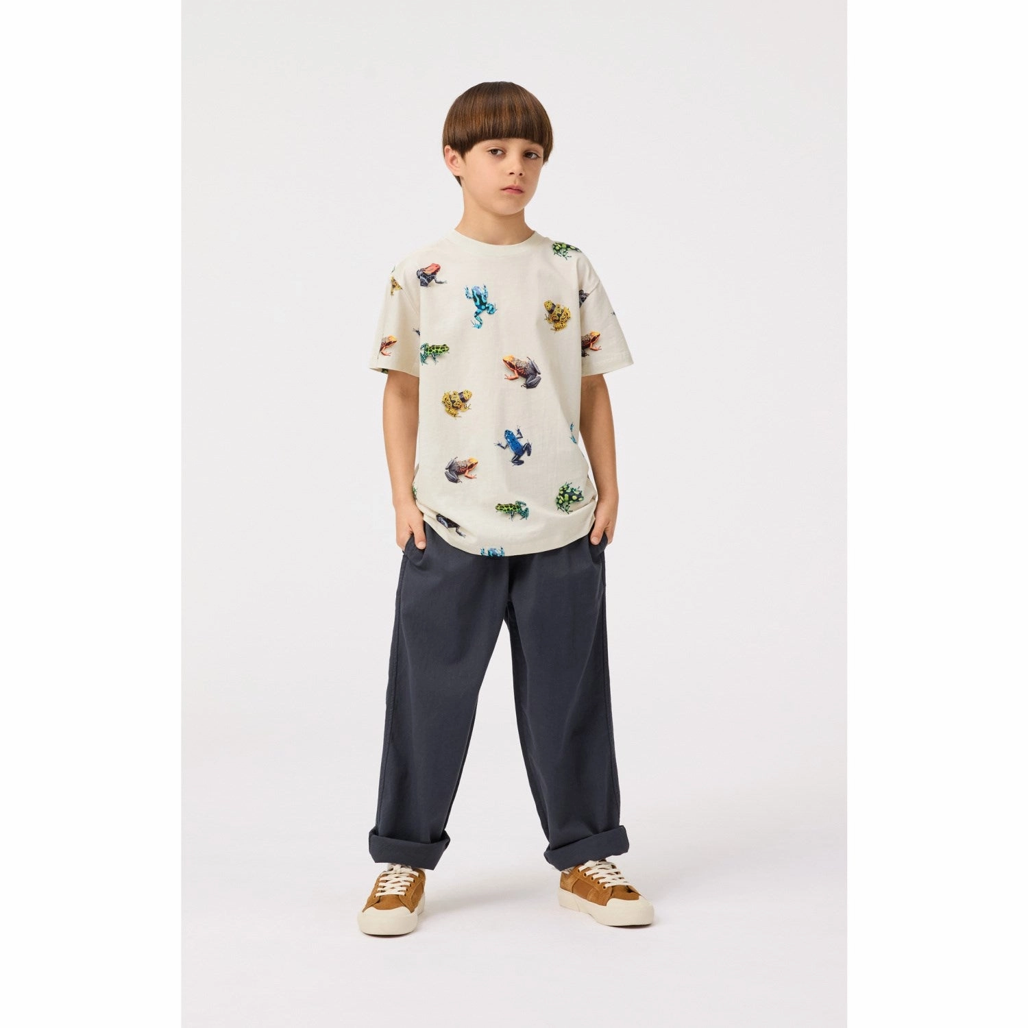 Street Casual Molo Vibrant Frogs Roxo T-Shirt