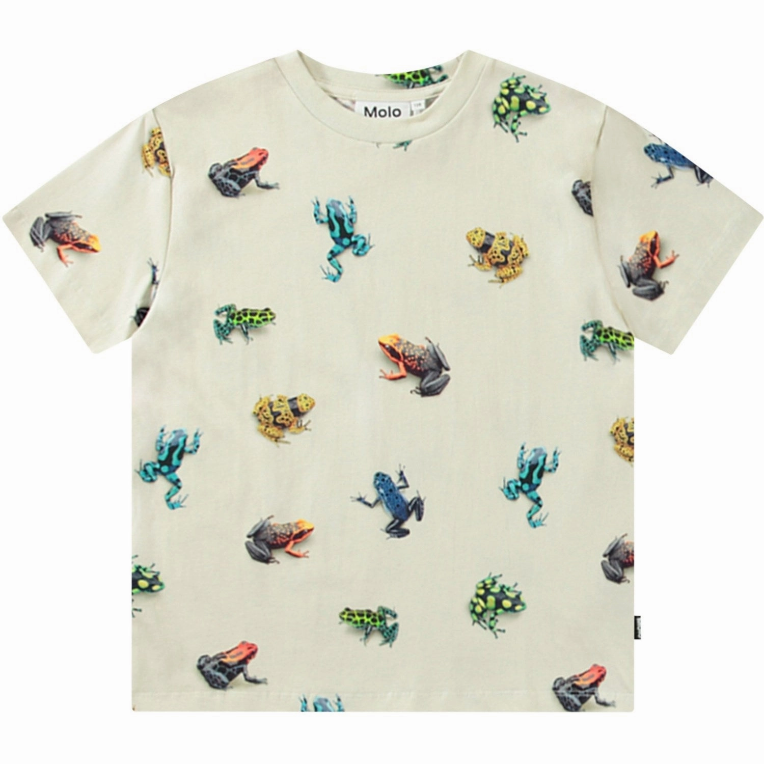 baby shower Raw Edge Hem Molo Vibrant Frogs Roxo T-Shirt