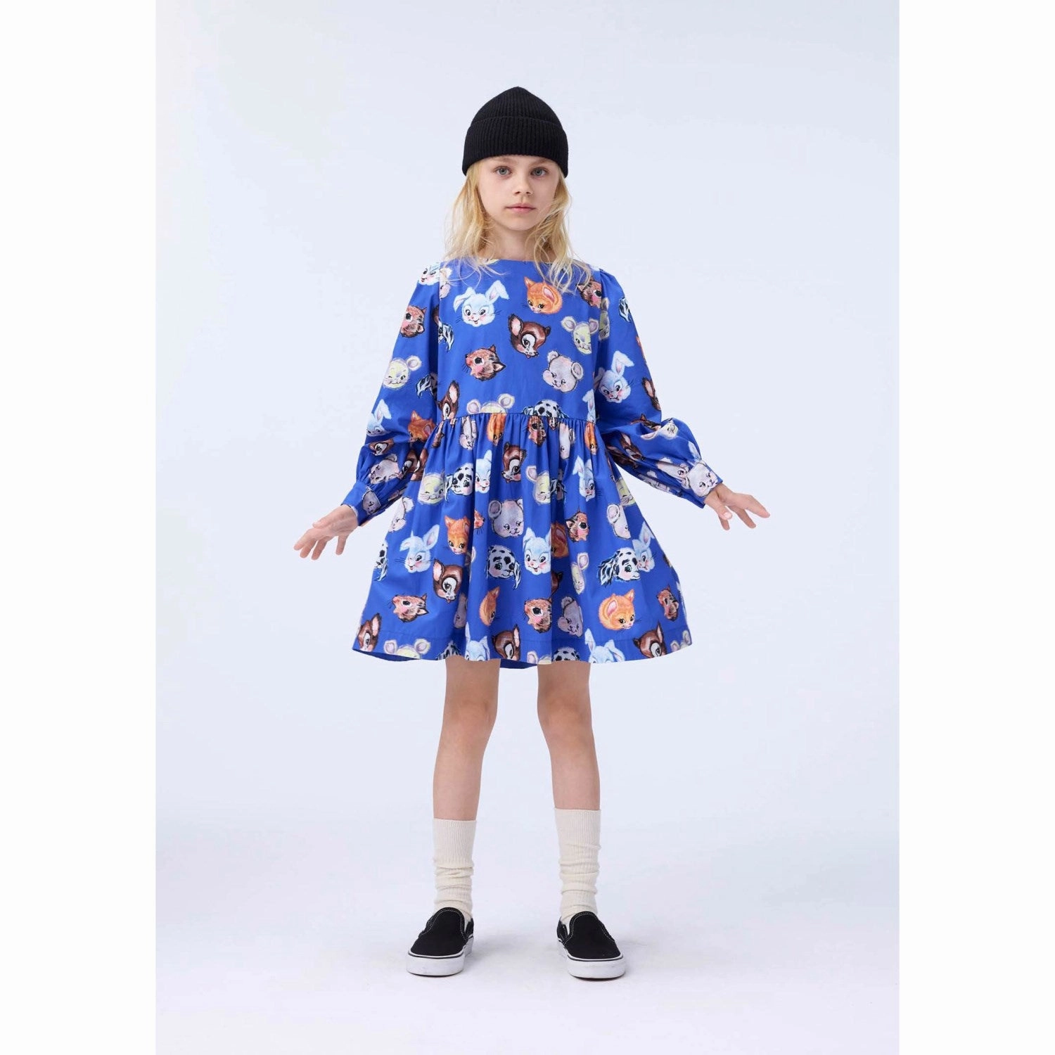 Romantic date dress Molo Violet Blue Cleo Dress LS