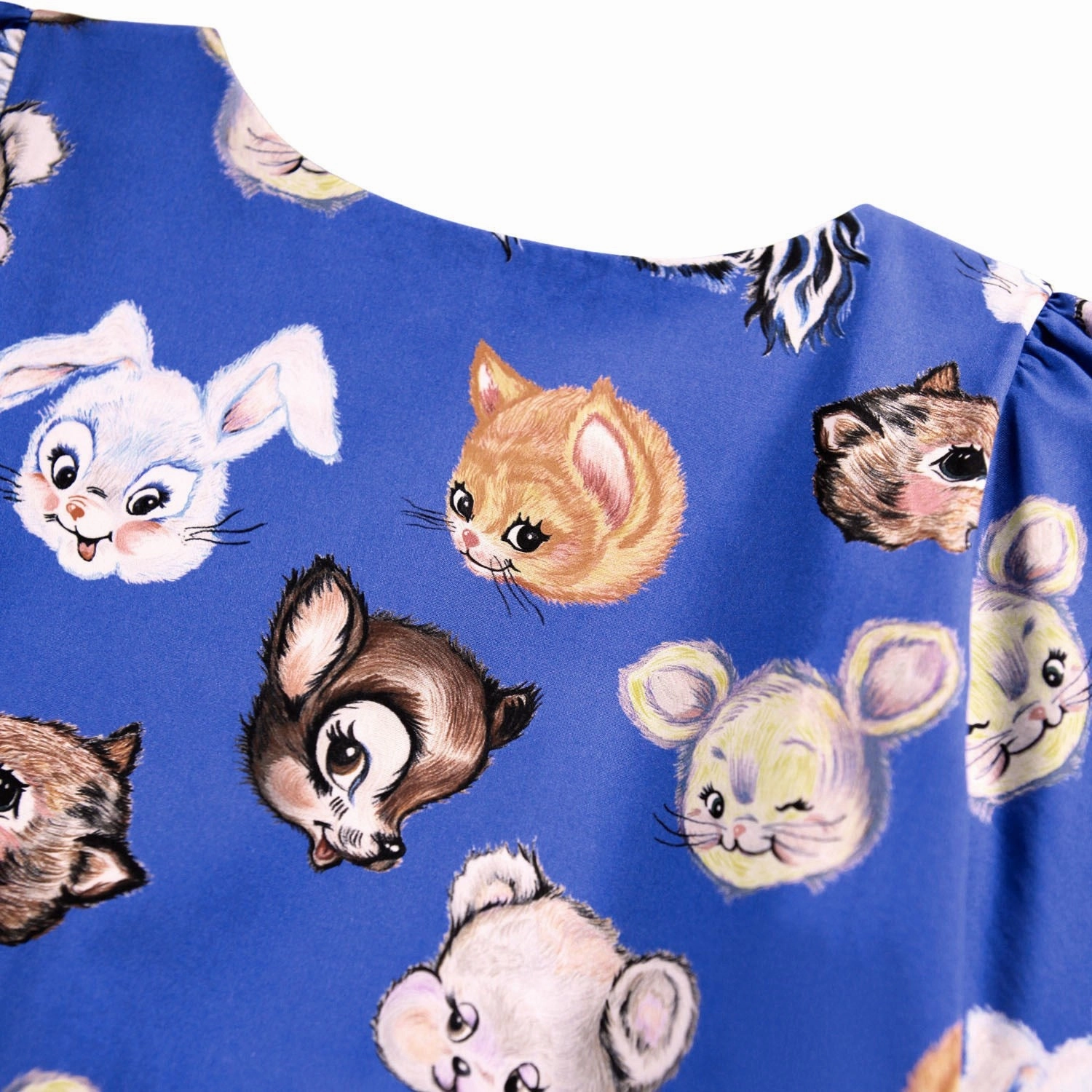 Body Harmony Morning Wear Molo Violet Blue Cleo Dress LS