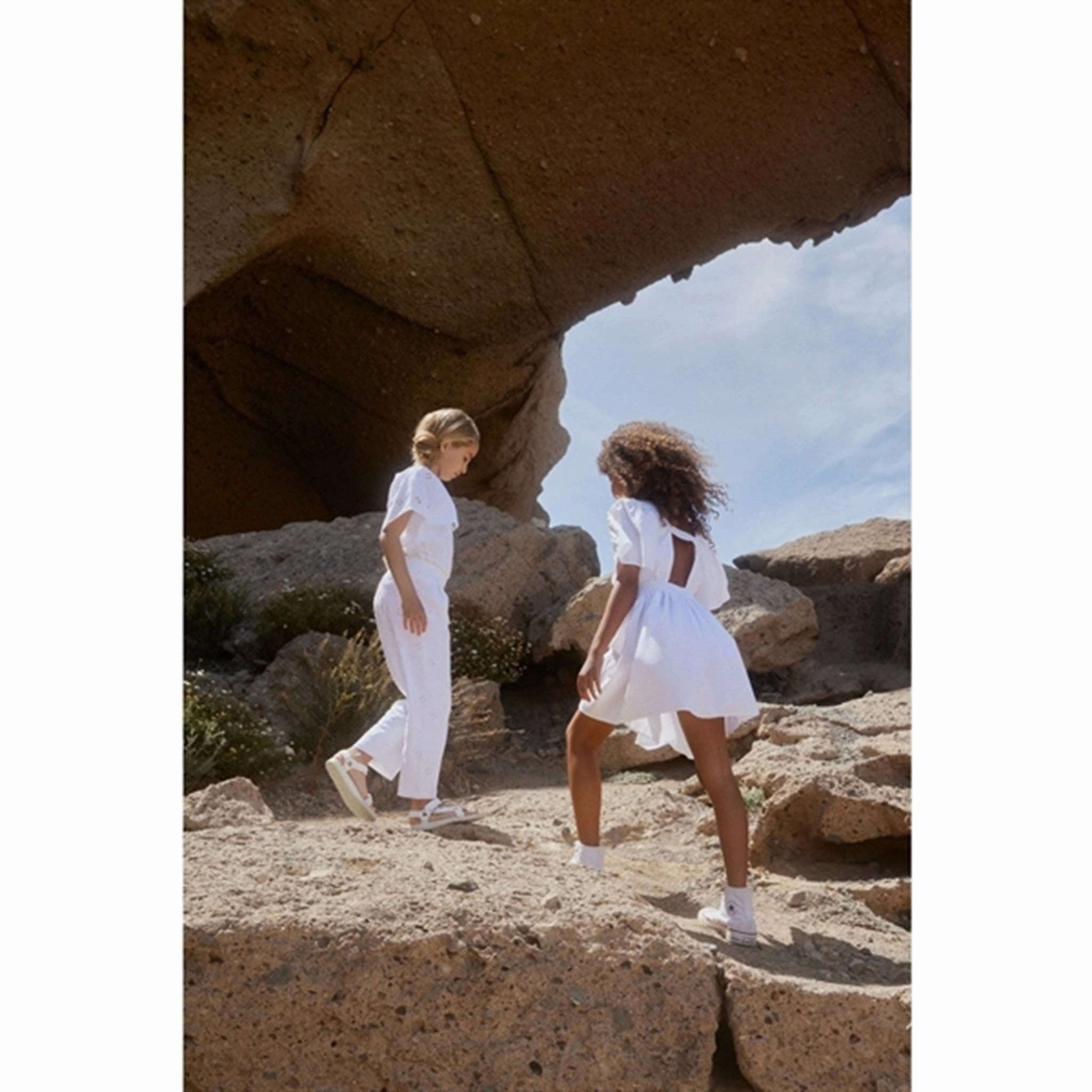 Solid Color Molo White Ritza T-Shirt