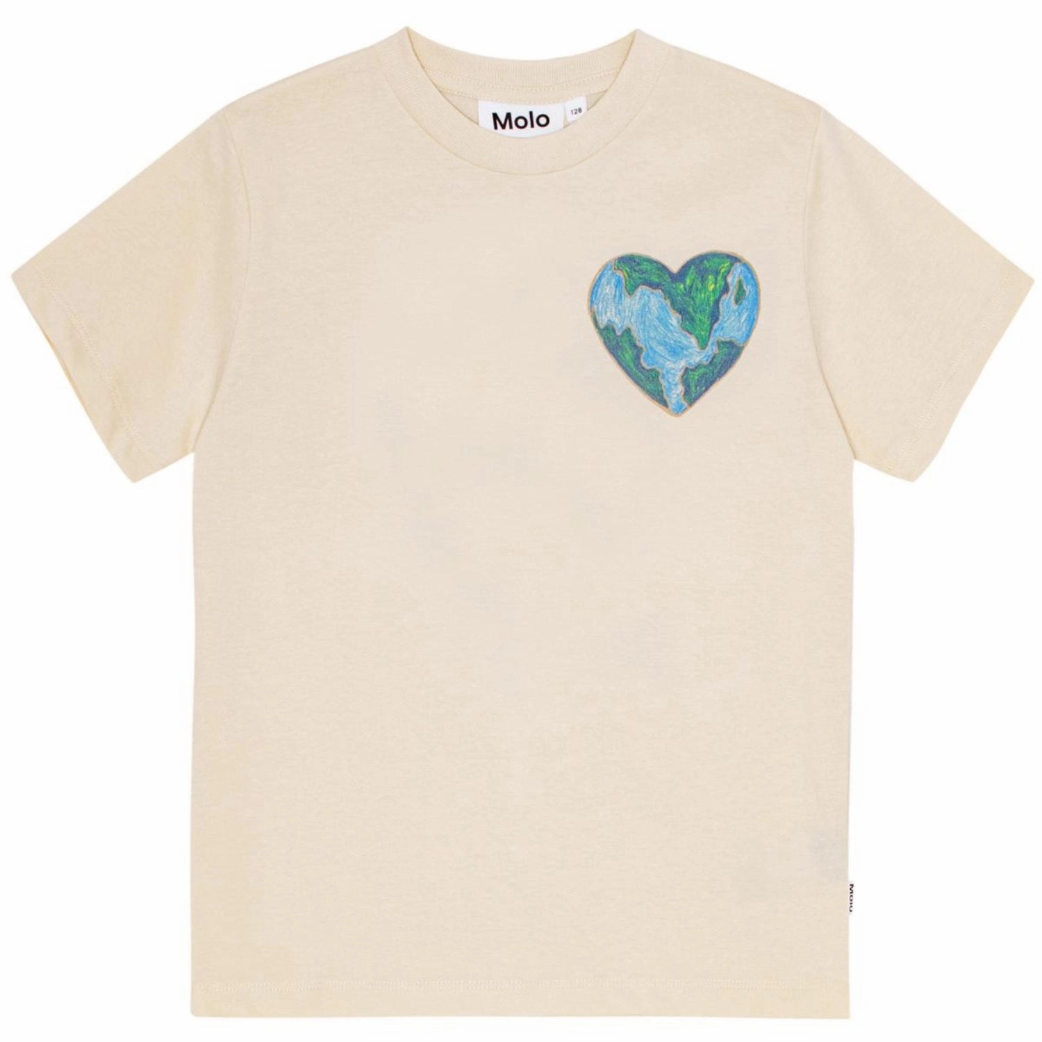 Molo World Play Heart Roxo Tee Ss Seamless construction