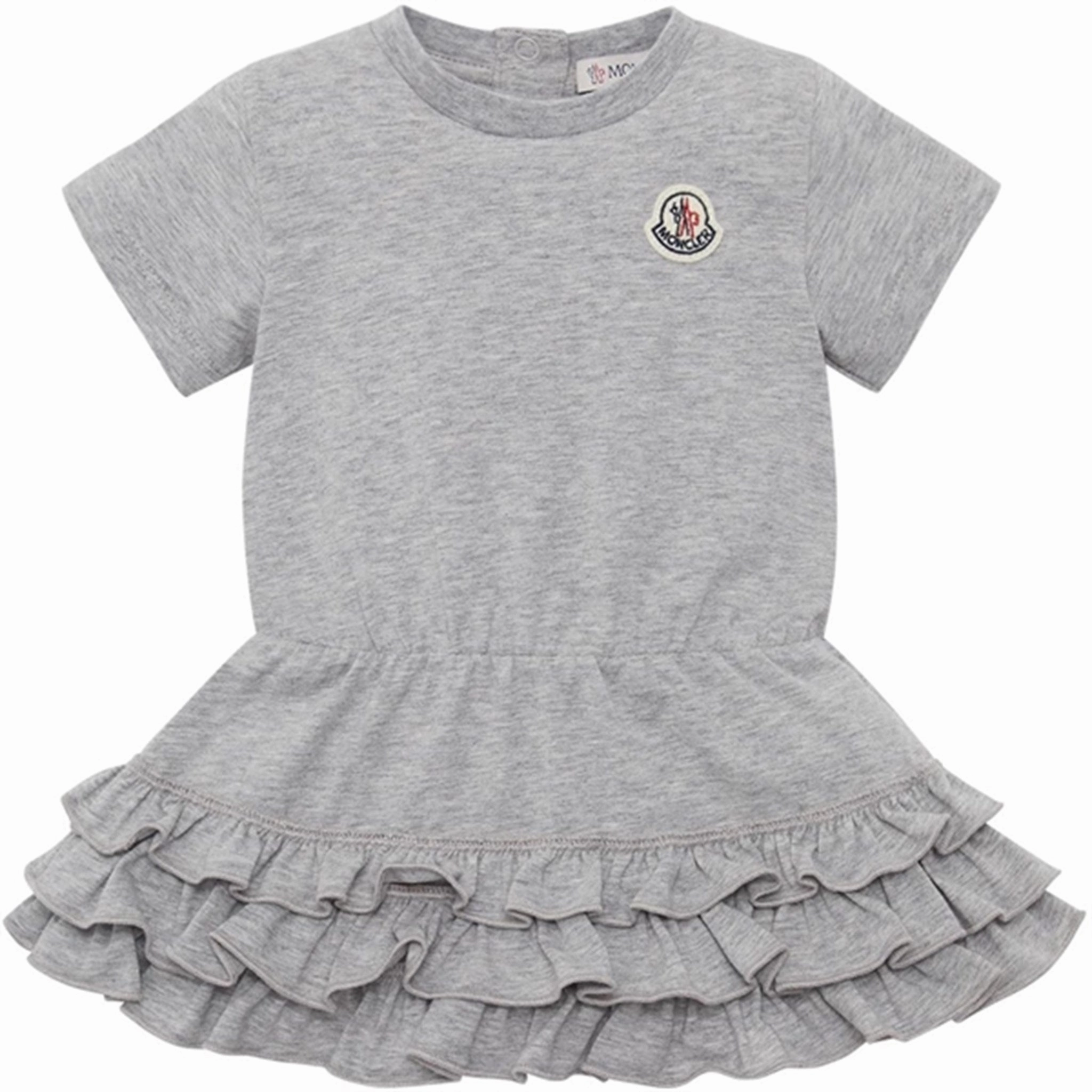 Satin Glow Satin Finish Moncler Dress Grey
