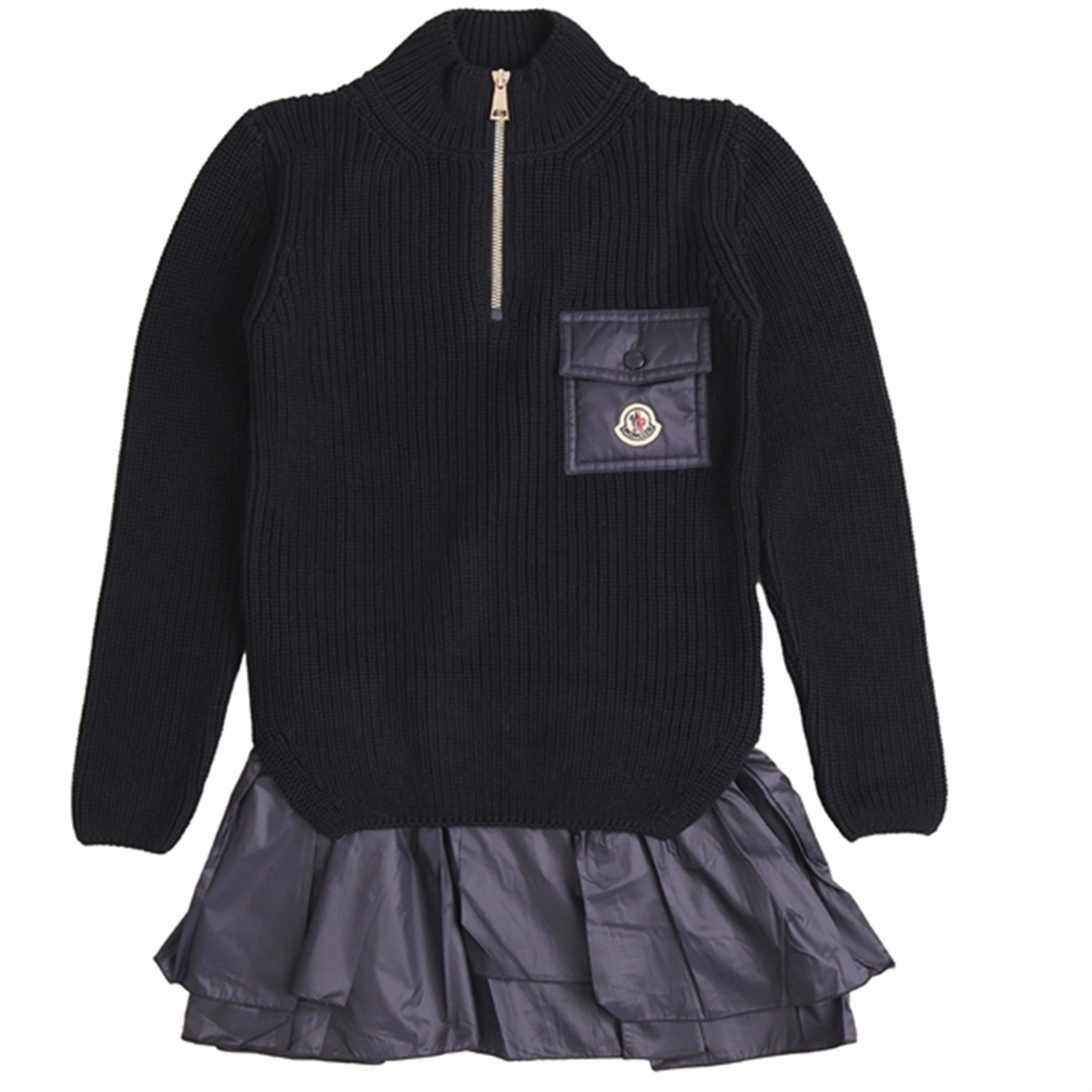 Sleek Volume Moncler Dress Night Blue