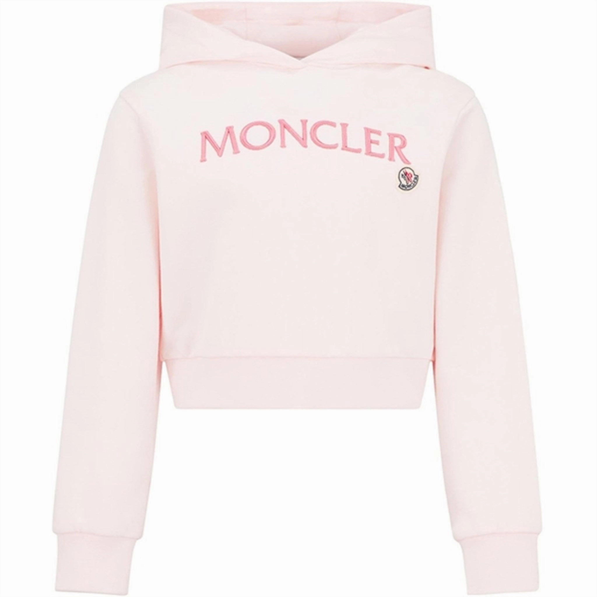 Moncler Hoodie Red Cropped Style Anti Static Treatment