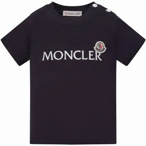 High Quality Luxurious Moncler Medium Blue T-shirt