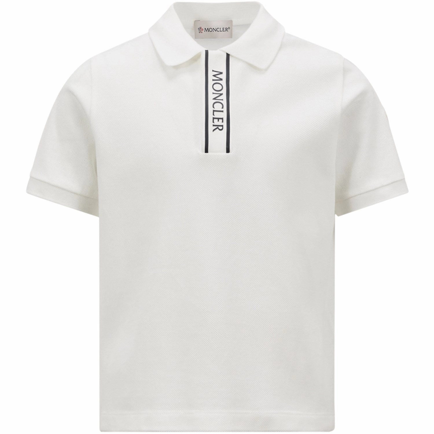 Moncler Natural Ss Polo T-Shirt NonRestrictive Cut Breathable fabric