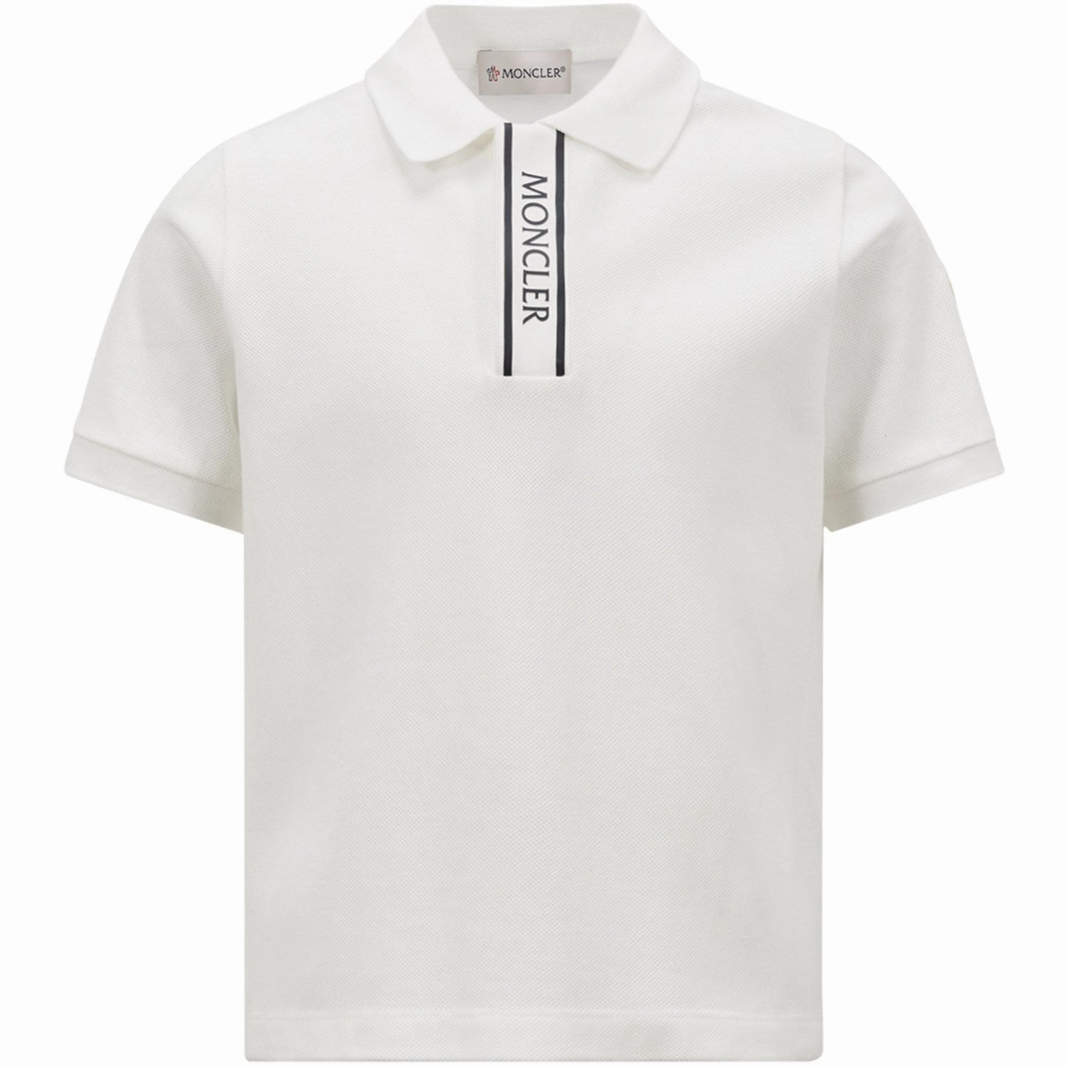 PreShrunk Cotton Blend Club Attire Moncler Natural Ss Polo T-Shirt
