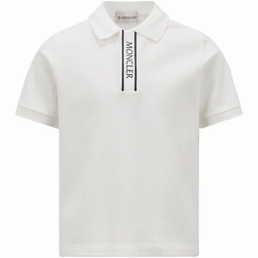 Moncler Natural Ss Polo T-Shirt NonRestrictive Cut Breathable fabric