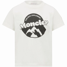 Moncler Natural T-Shirt All-Day Comfort Wear Light and Comfortable