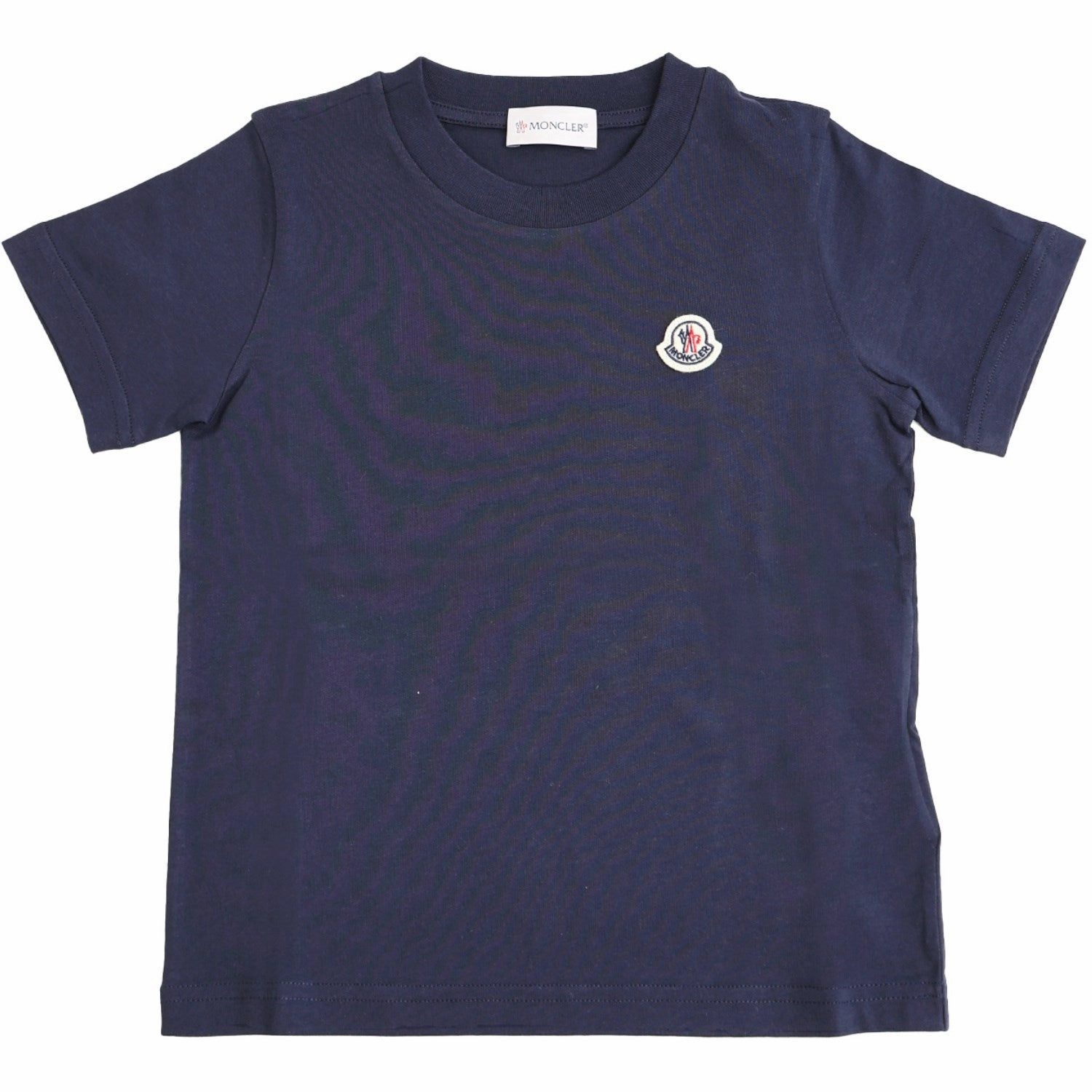 Chilly Day Style Wicking Interlock Knit Moncler Navy T-shirt