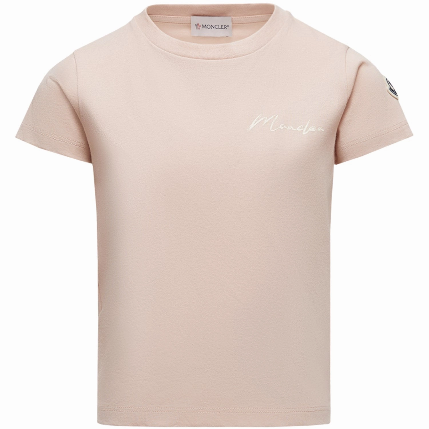 Stretchable Knit Moncler Pastel Pink Ss T-shirt