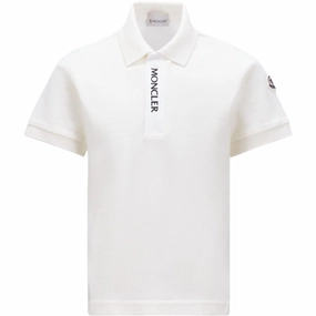 Spring Summer Mesh Lined Back Moncler Polo Natural