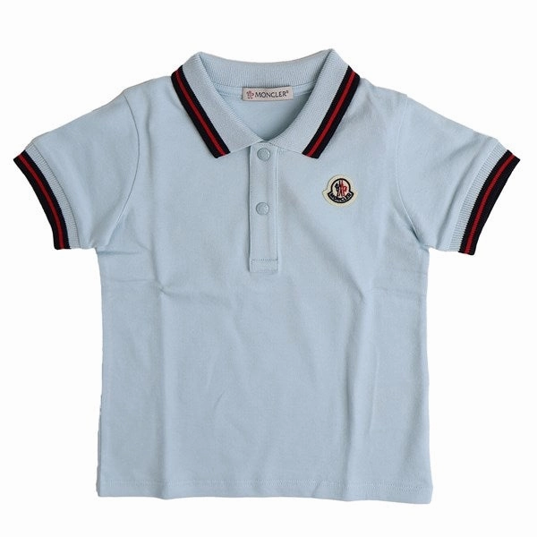 Ventilated Side Panels Moncler Polo Pastel Blue