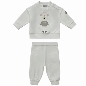 Moncler Sweatset White Reinforced Knee Panels