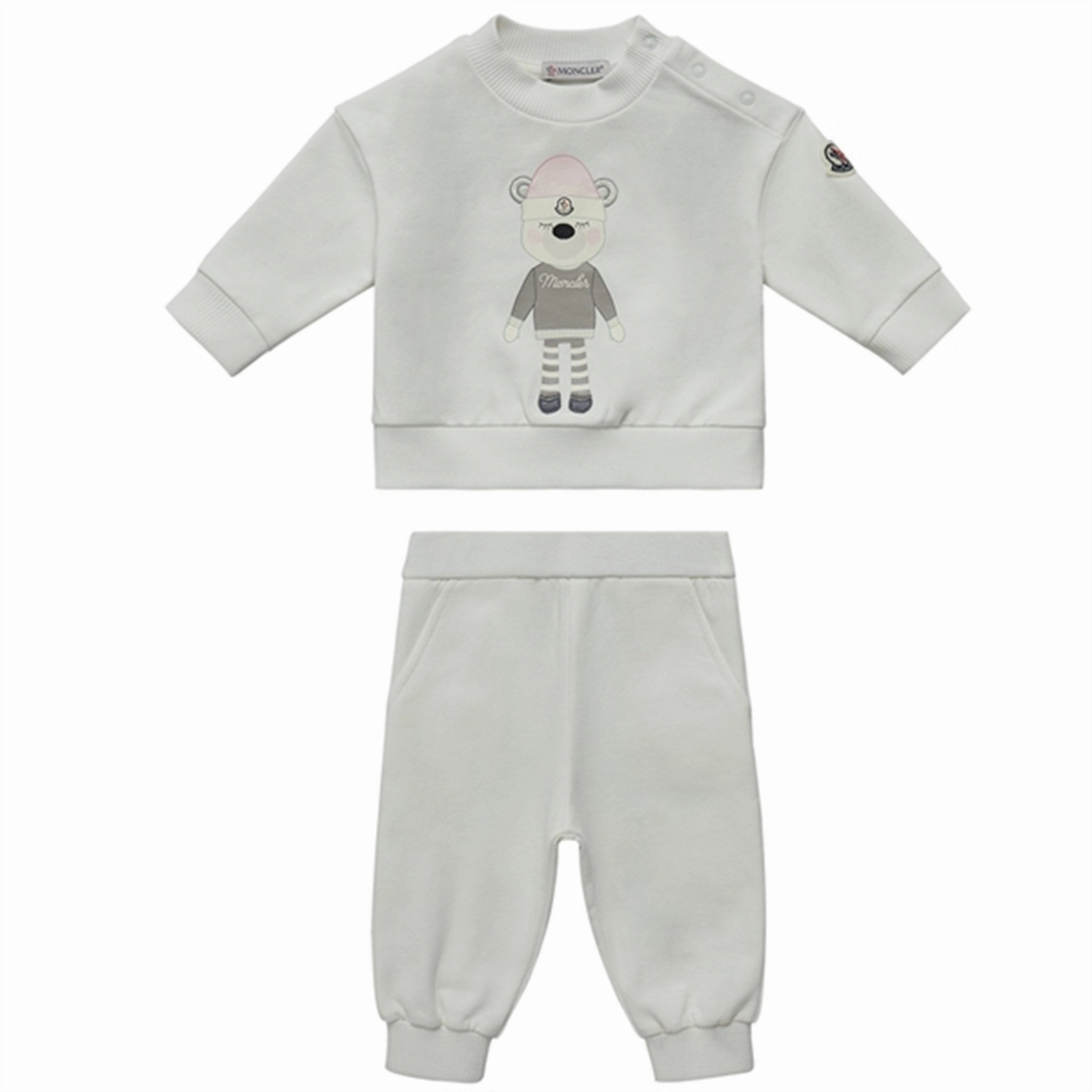 Jogging outfit belt Moncler Sweatset White