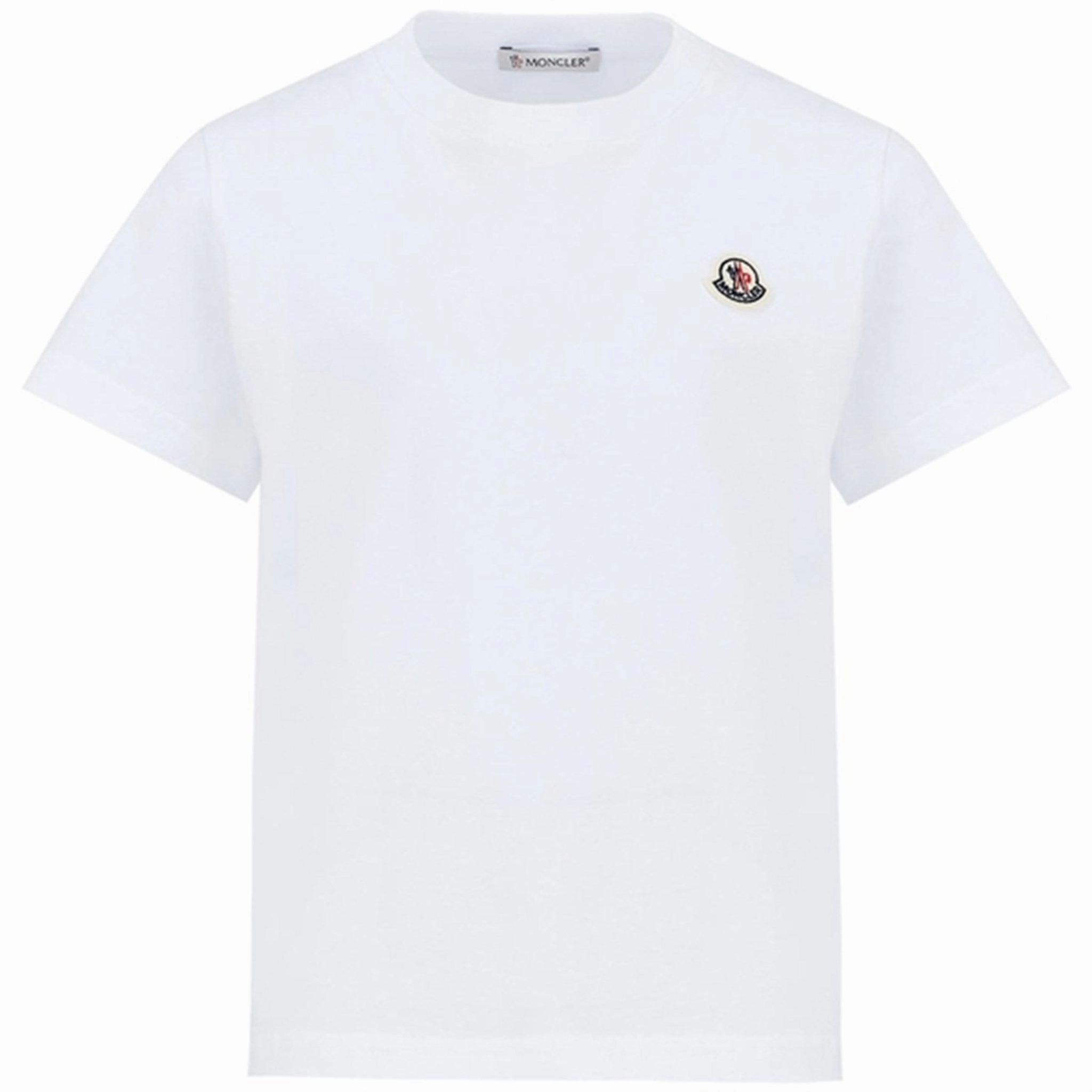 Moncler T-Shirt White Adjustable Hem Streetwear attitude