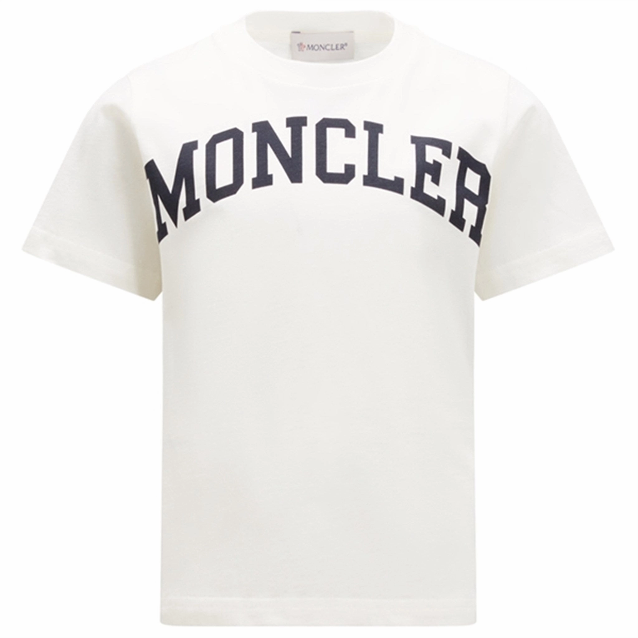 Moncler T-Shirt White Sporty Look Washable